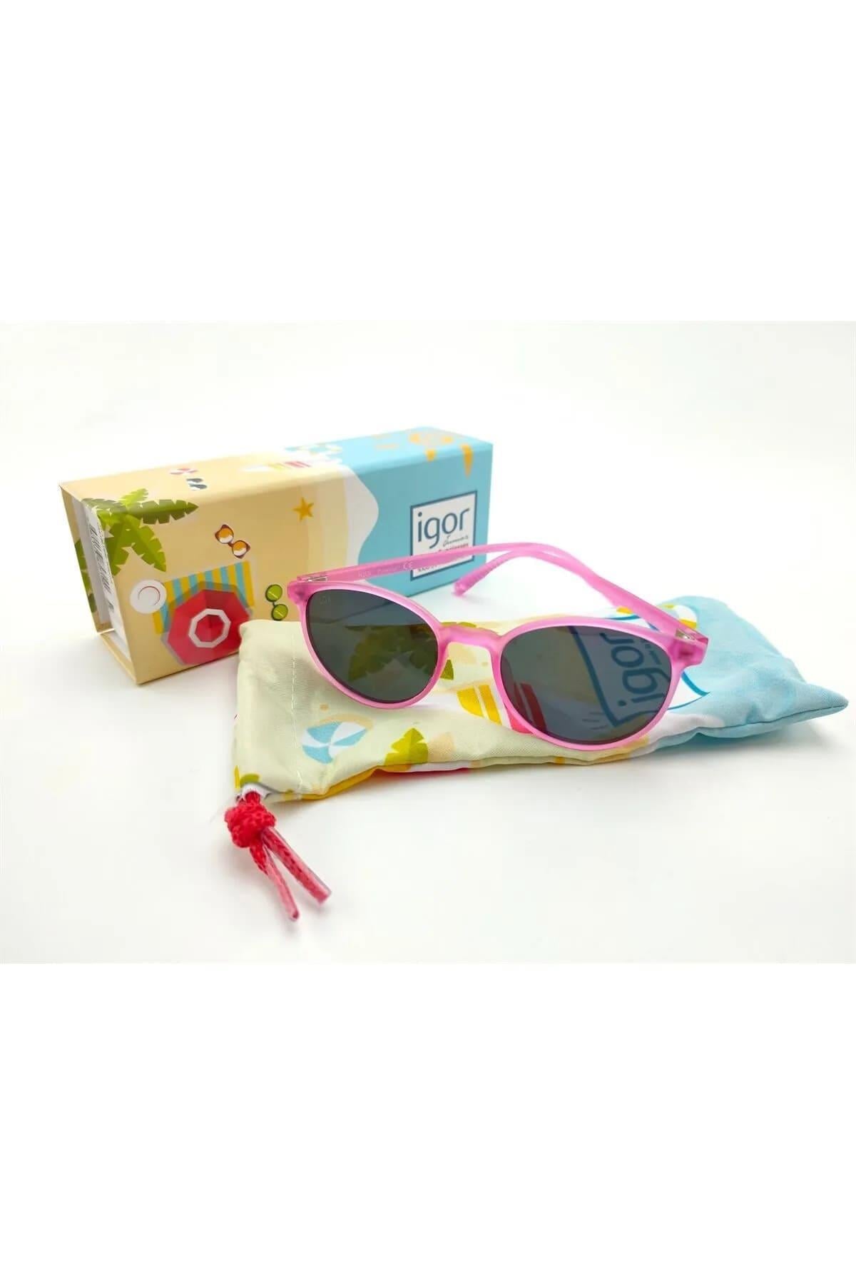İgor Jordi Kız Çocuk Pembe Uv Korumalı Güneş Gözlük SS191-c010 v1
