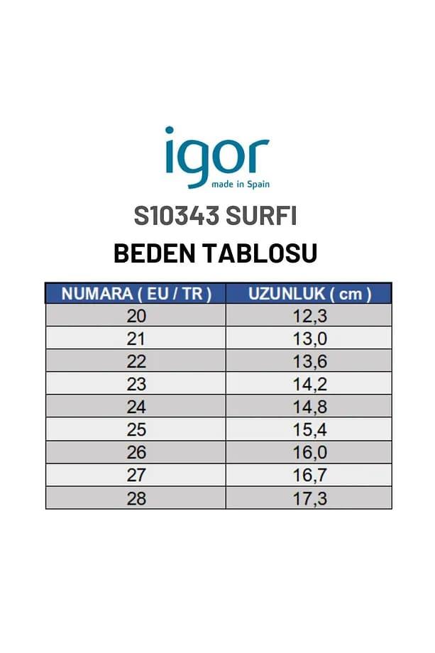 İgor Surfi Verde Yeşil Bebek Çocuk Sandalet S10343-013 v1