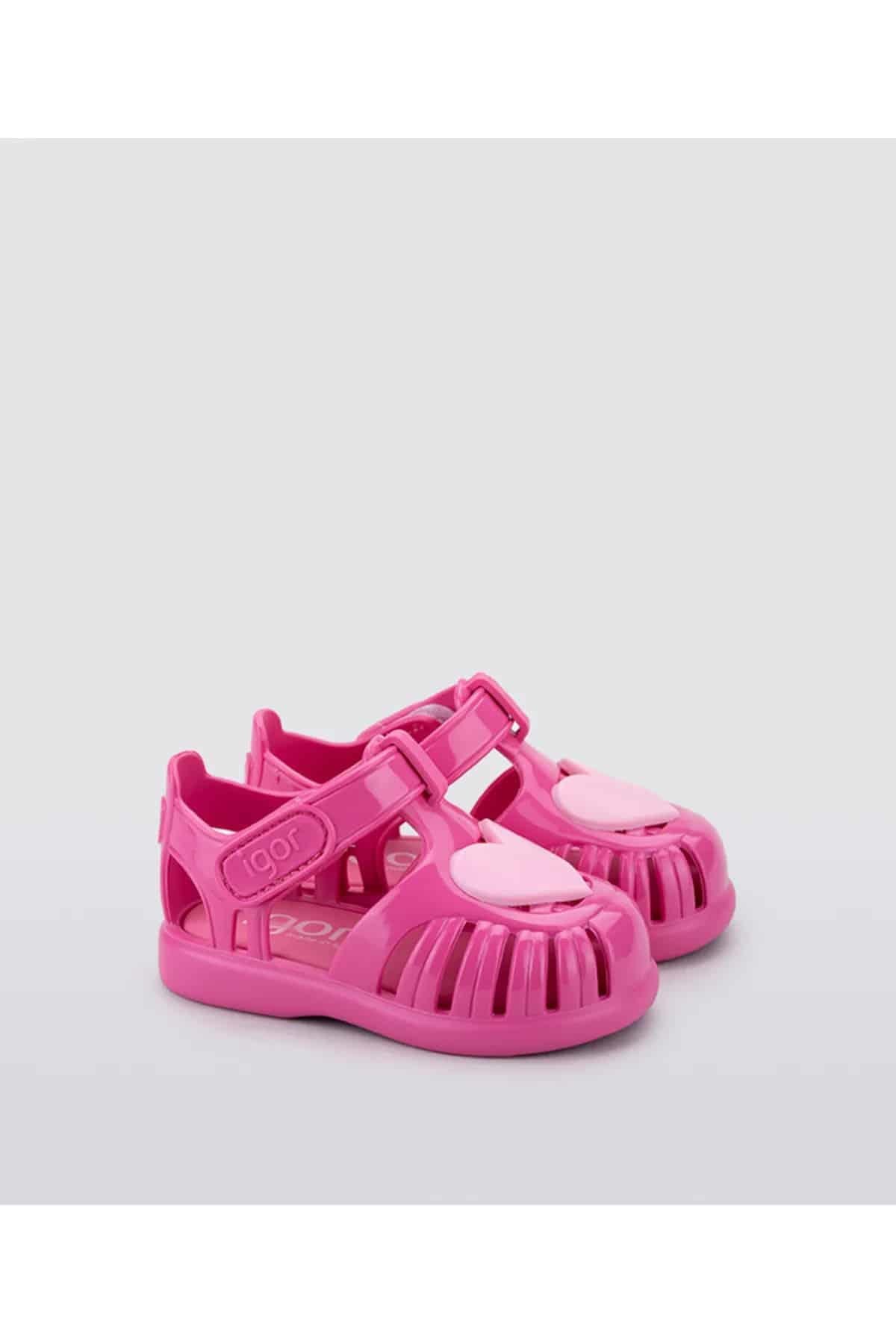 İgor Tobby Gloss Love Bebek Çocuk Sandalet S10310-007 Fuşya v1
