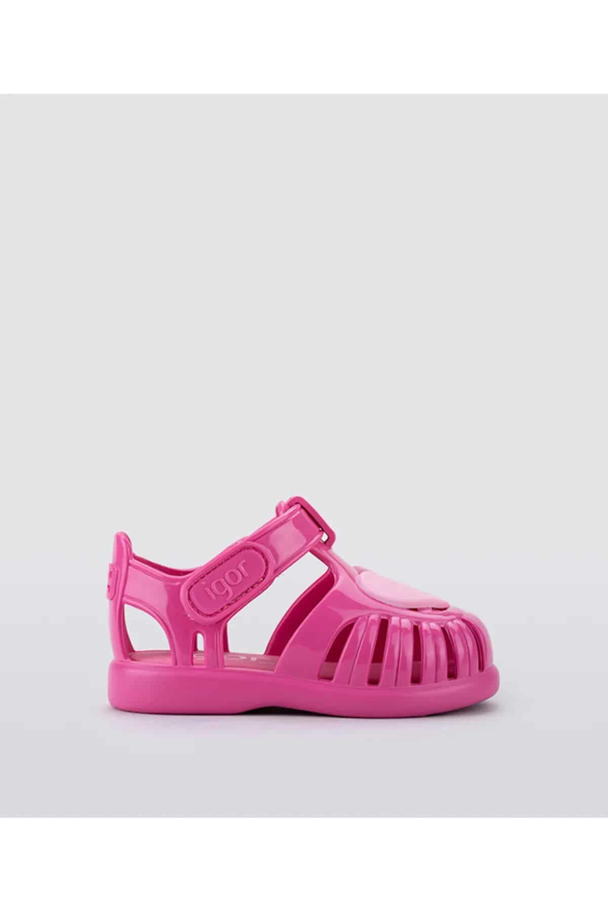 İgor Tobby Gloss Love Bebek Çocuk Sandalet S10310-007 Fuşya v1