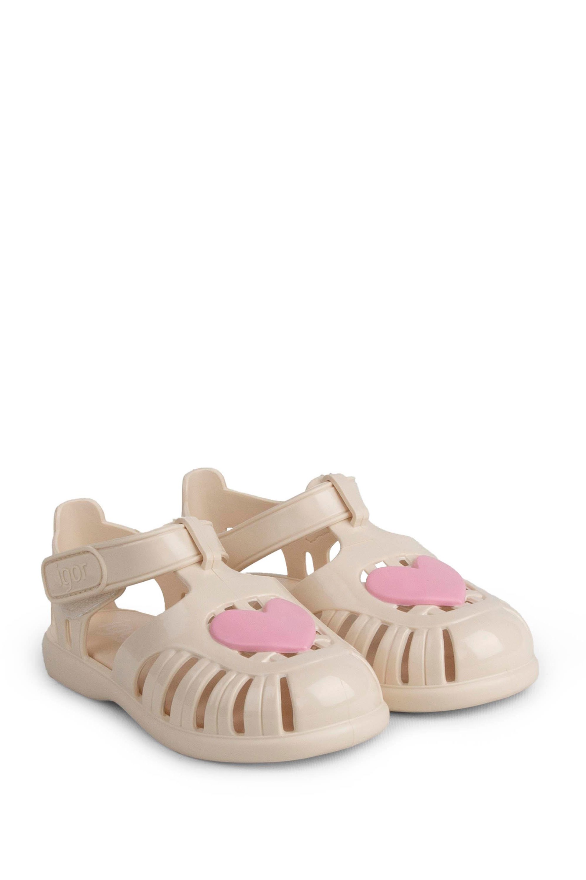 Igor Tobby Gloss Love Bebek Çocuk Sandalet S10310-079 (BB364) Marfil/Fildişi