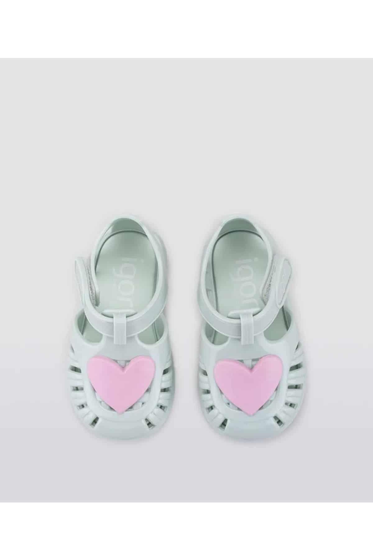 İgor Tobby Gloss Love Bebek Çocuk Sandalet S10310-026 Mint Yeşil v1