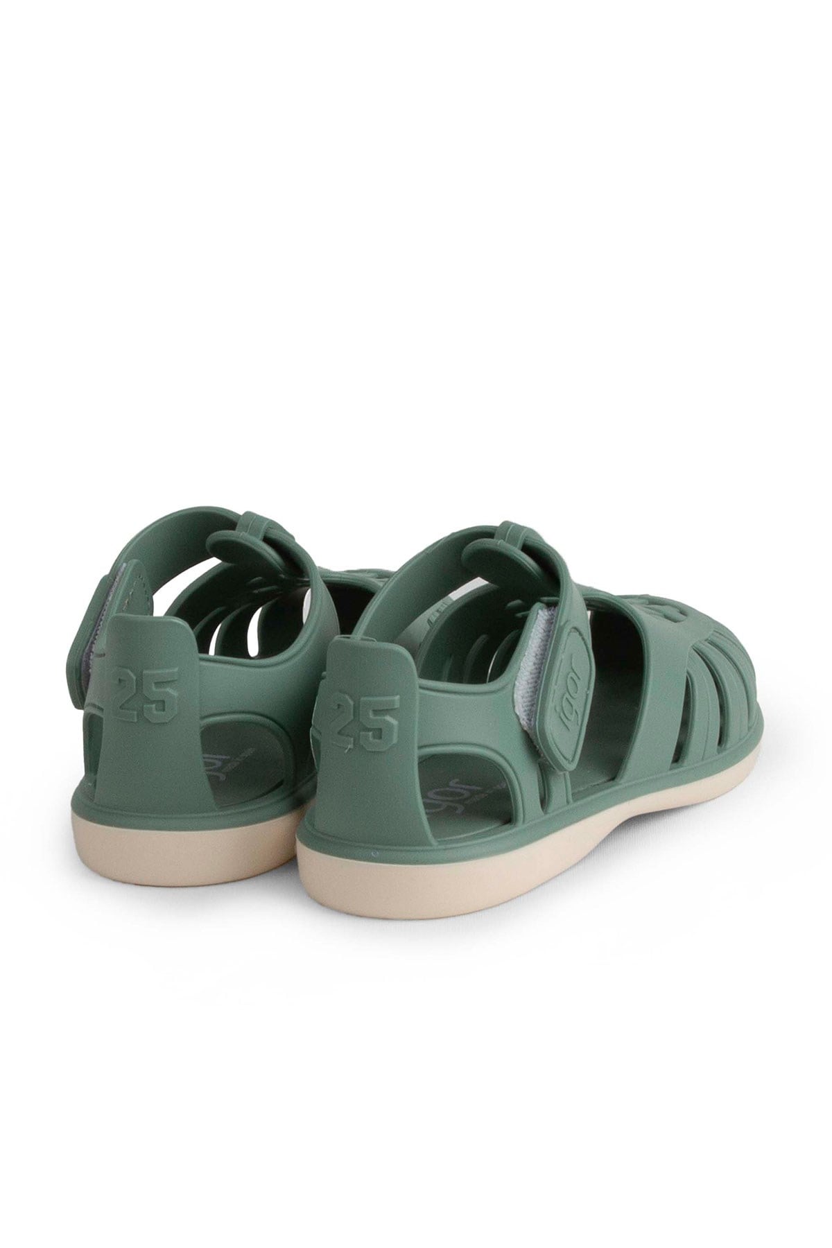 Igor Tobby Solid Bicolor Çocuk Cırtlı Sandalet Nuevo Verde BB355-384