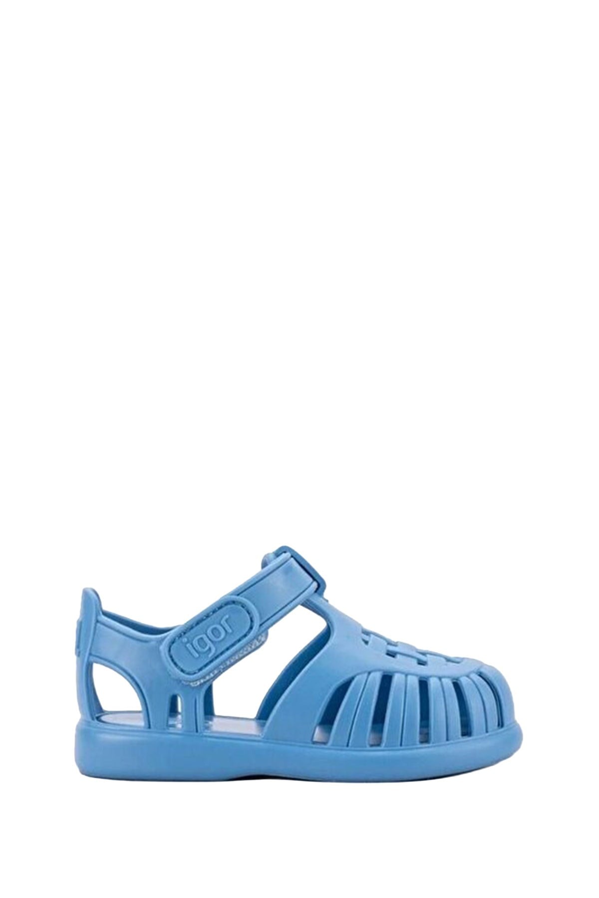 Igor Tobby Solid Çocuk Cırtlı Mavi Sandalet Azul S10271-363