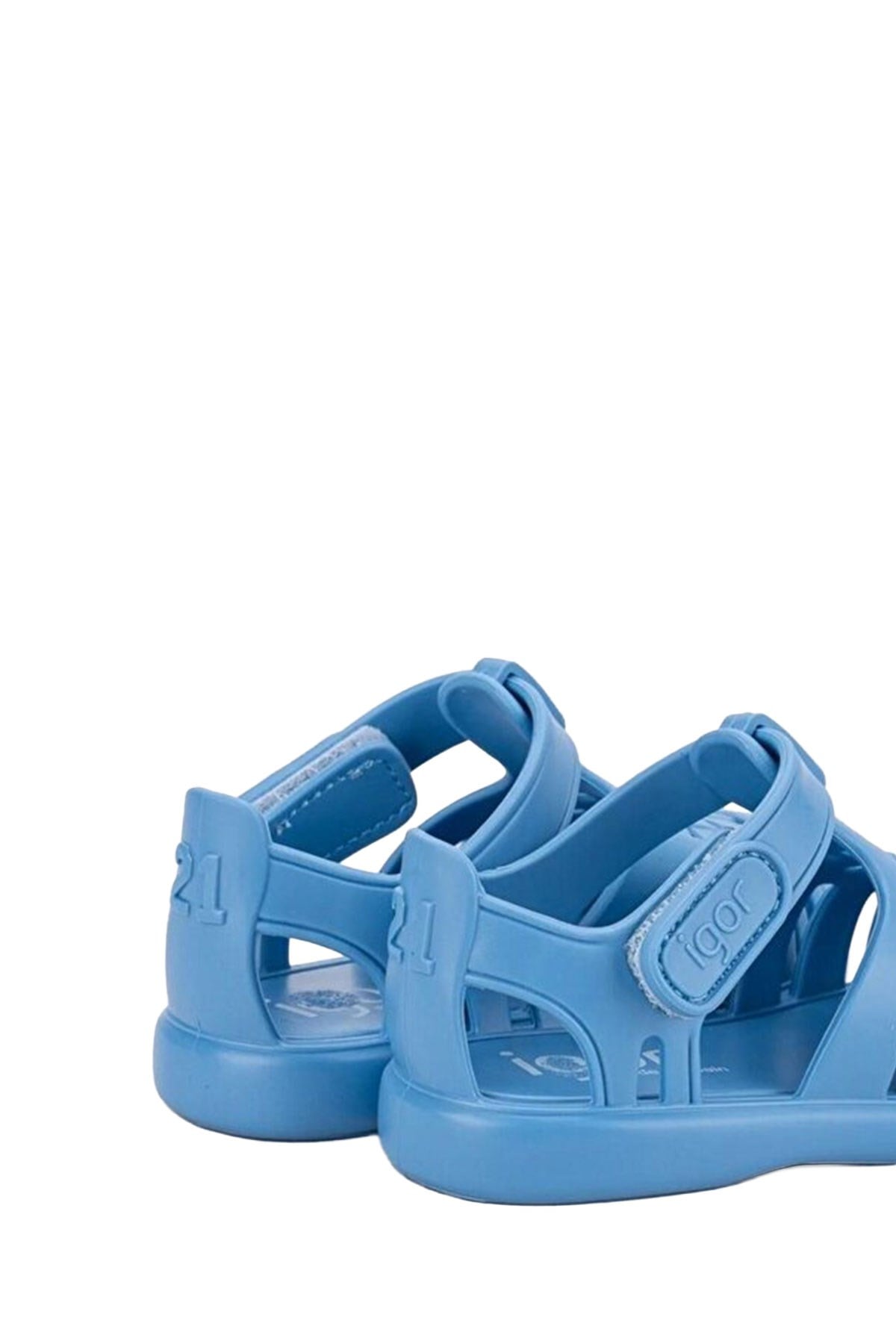 Igor Tobby Solid Çocuk Cırtlı Mavi Sandalet Azul S10271-363