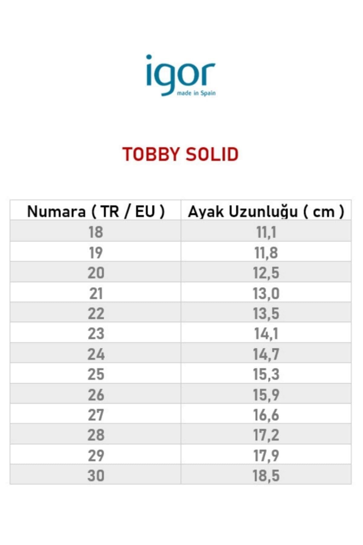 İgor Tobby Sollid Bebek Çocuk Sandalet Azul Mavi S10271-047 v1