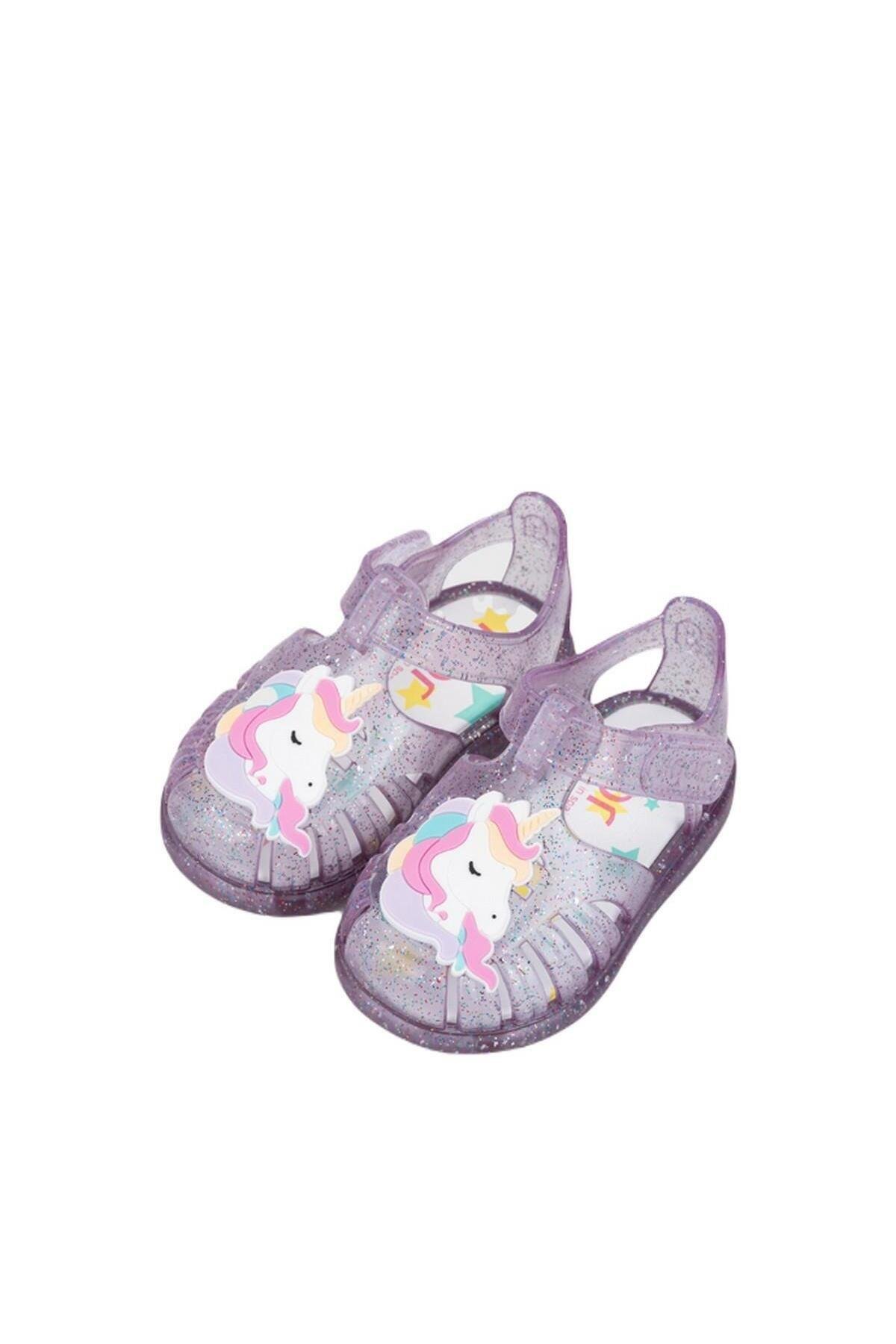 İgor Tobby Unicornio Tr.Malva Multi Glitter Çocuk Sandalet S10341 352 v1