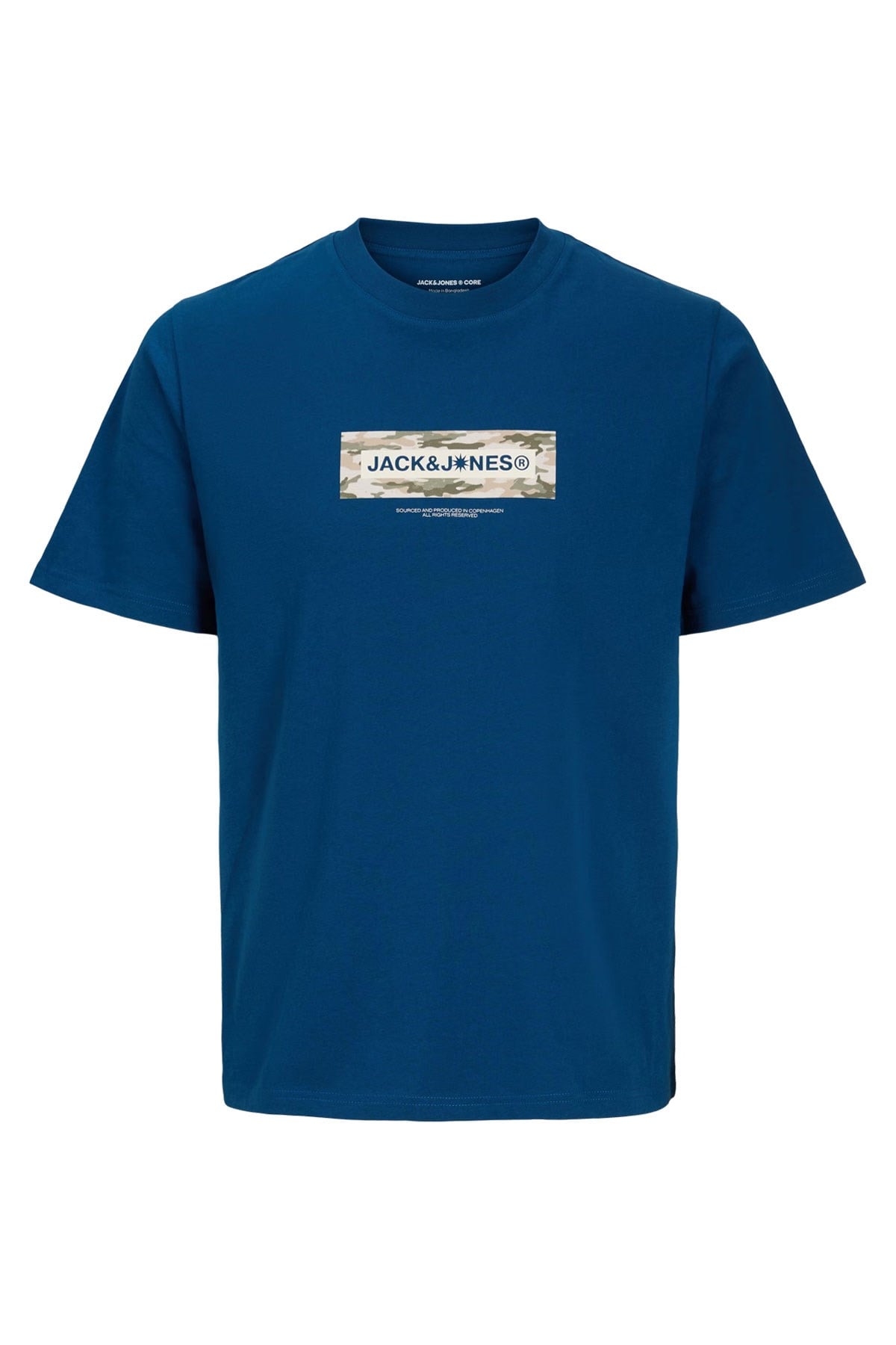 Jack & Jones Jcobreeze Marka Logolu Erkek Poseidon/Petrol Tişört 12297851