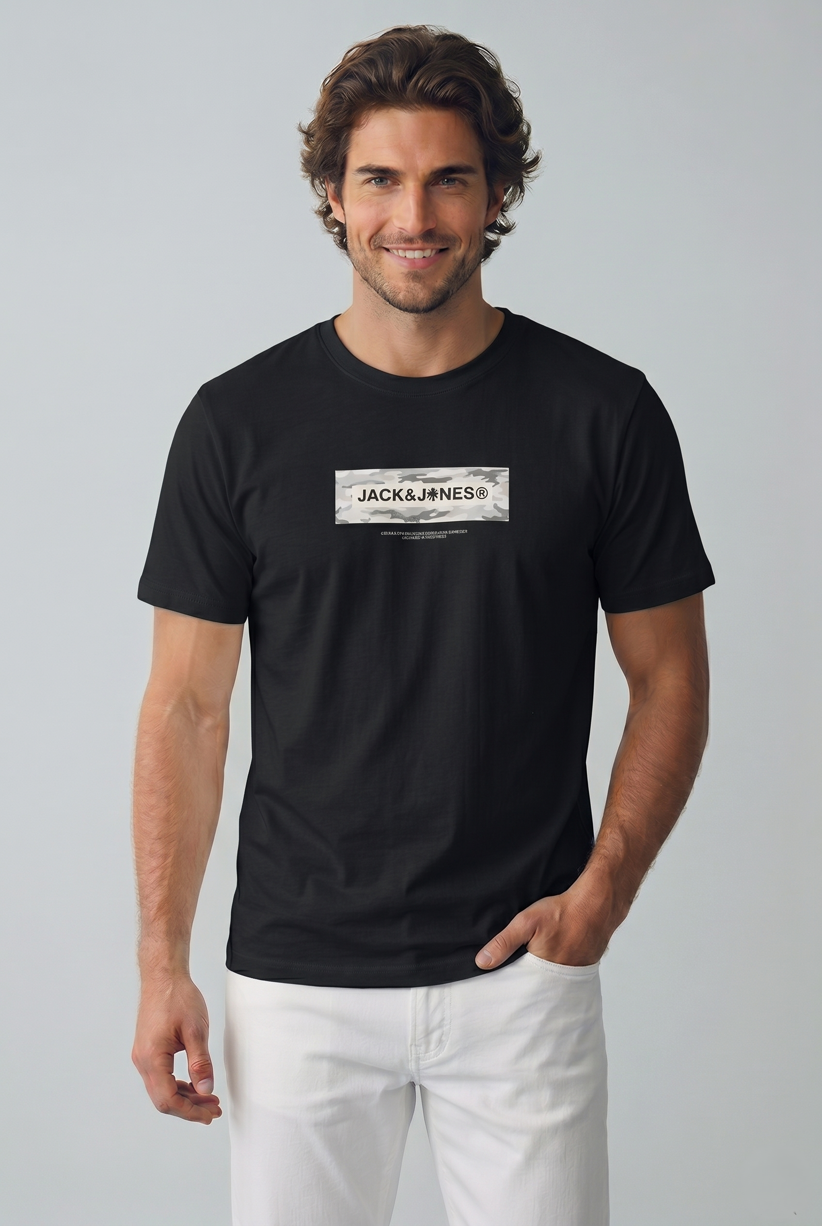 Jack & Jones Jcobreeze Marka Logolu Erkek Siyah Tişört 12297851