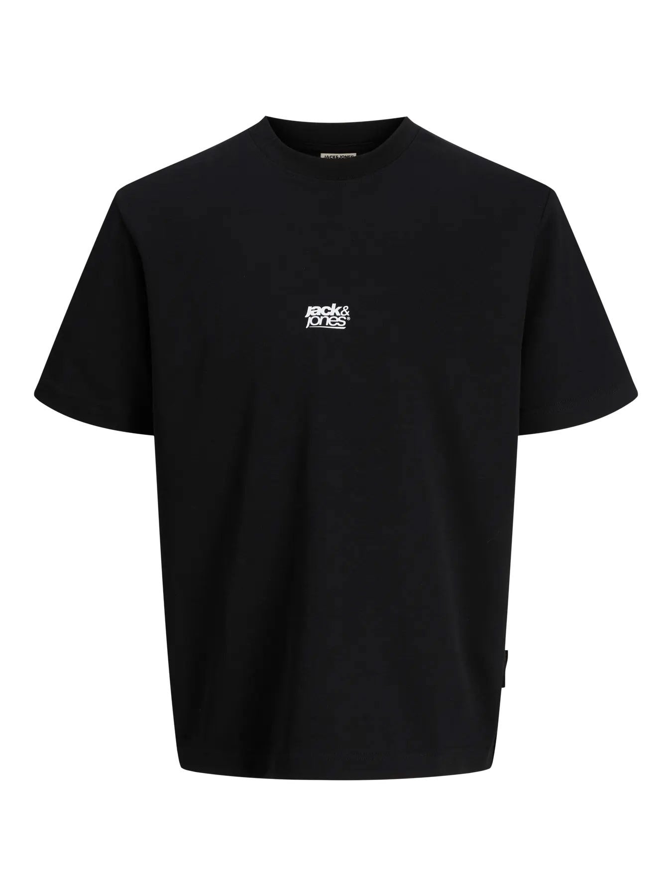 Jack & Jones Jcobreeze Ön Baskılı Bisiklet Yaka Erkek Siyah Tişört 12298989