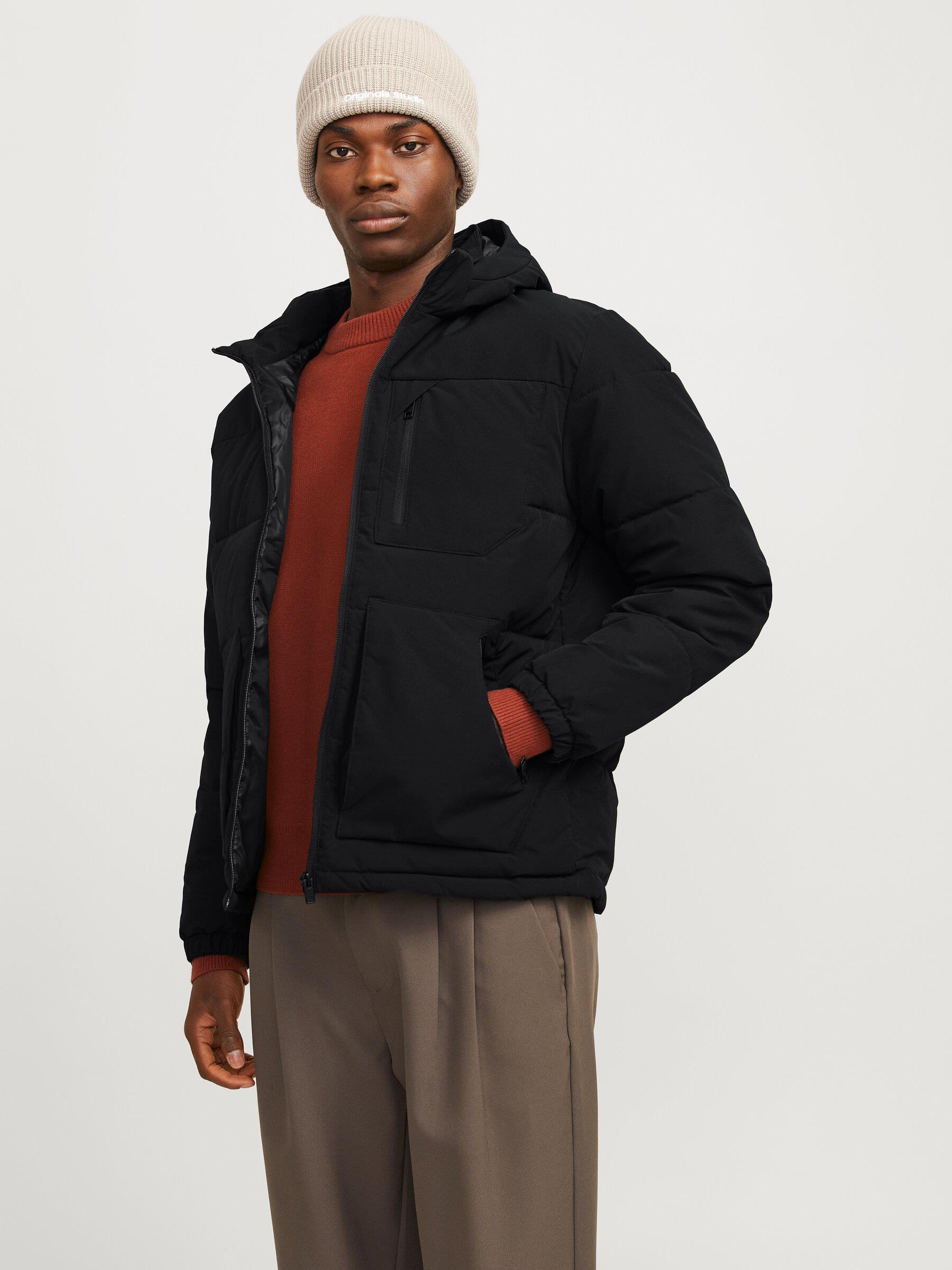 Jack & Jones JCootto Şişme Erkek Mont Siyah 12258416 v7