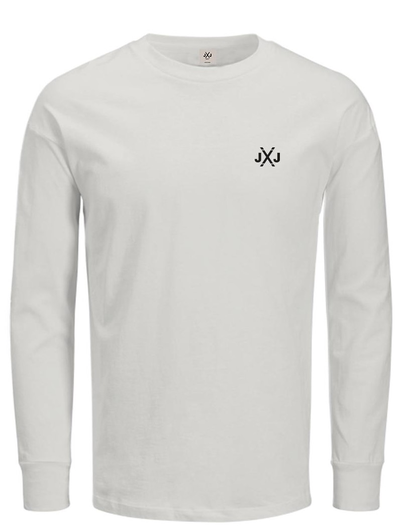 Jack & Jones JCORISE INFINITY Bisiklet Yaka Beyaz Erkek Sweatshirt 12260396 v1