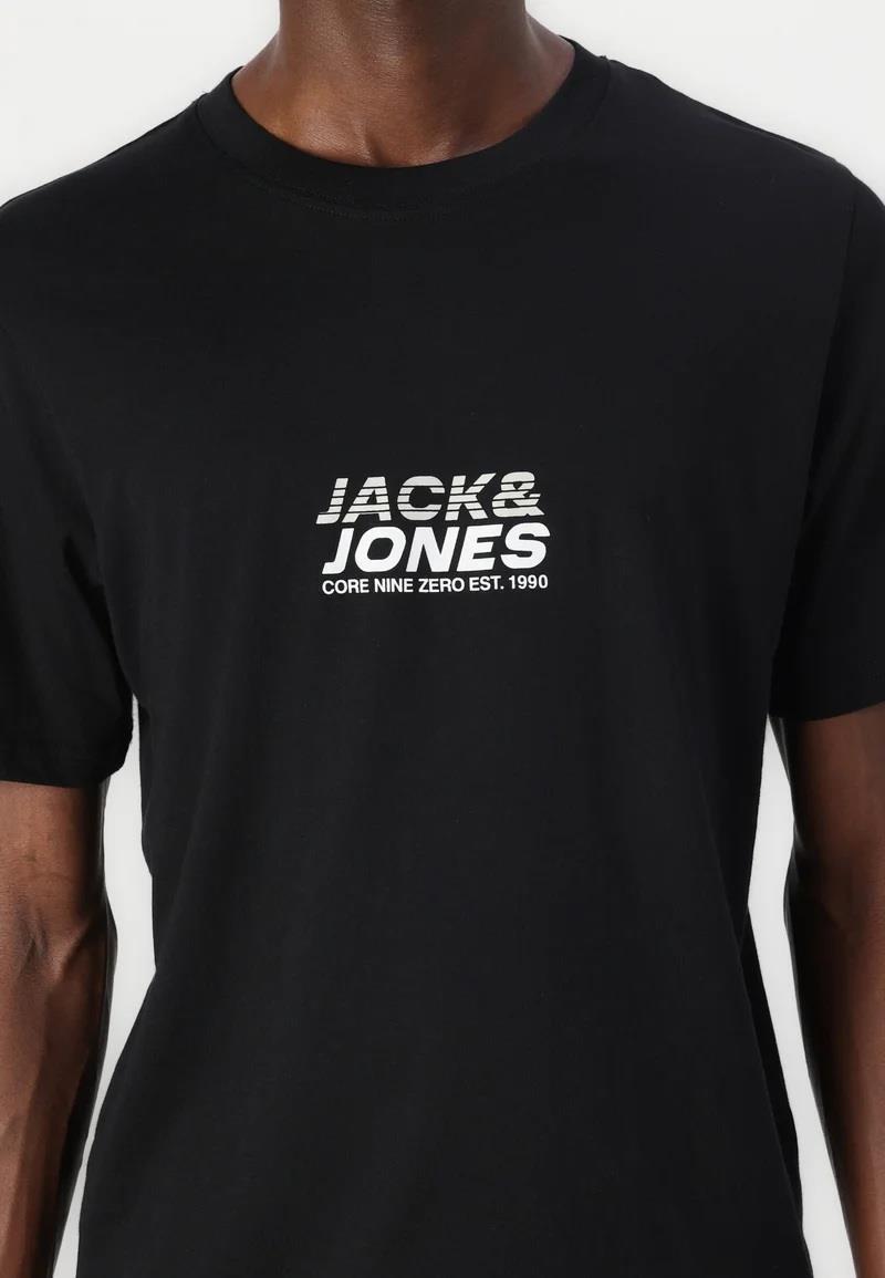 Jack & Jones JCOTARMAC BRANDING Bisiklet Yaka Siyah Erkek TShirt 12276410 v1