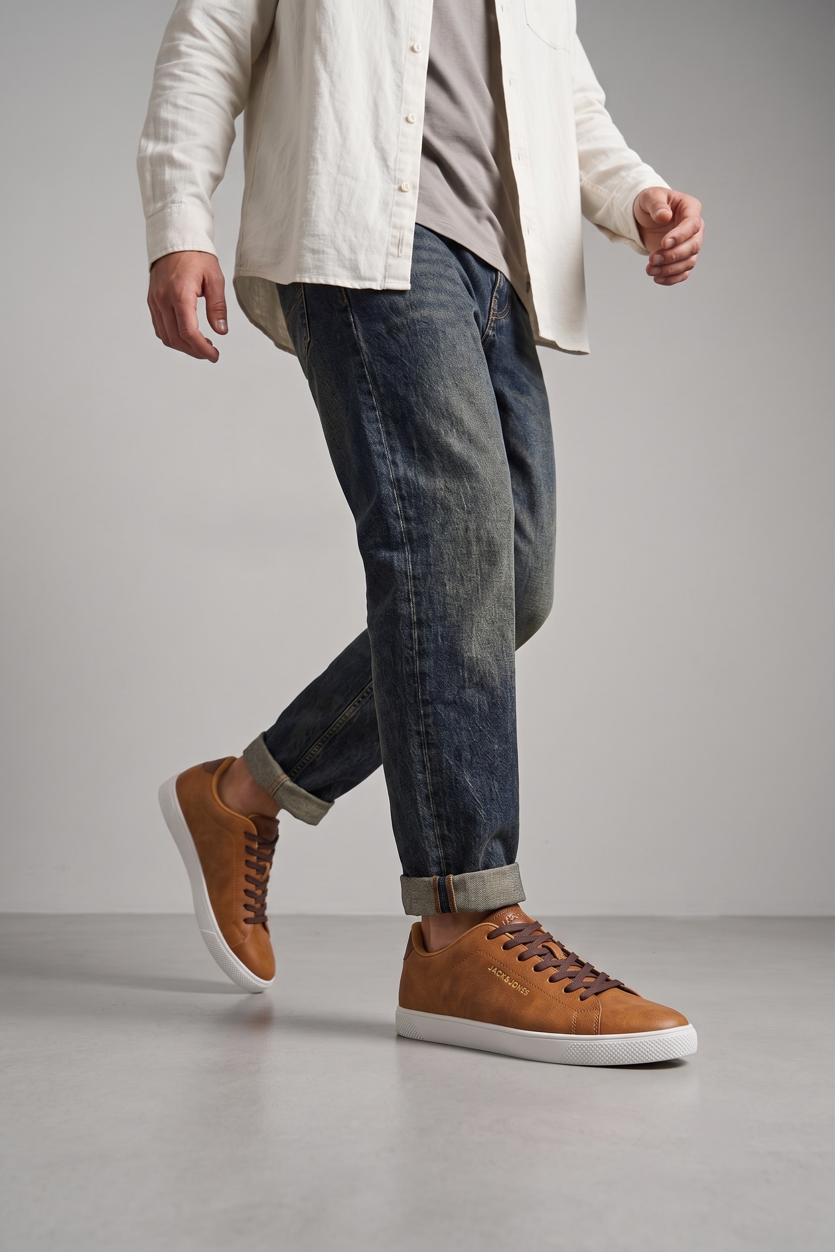 Jack & Jones JFWBOSLEY PU SNEAKER NOOS Erkek Cognac Spor Ayakkabı 12203642
