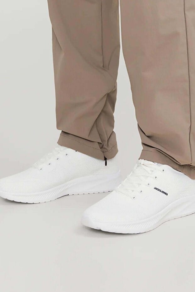 Jack & Jones JFWCROXLEY KNIT SNEAKER NOOS Erkek Beyaz Spor Ayakkabı 12255906