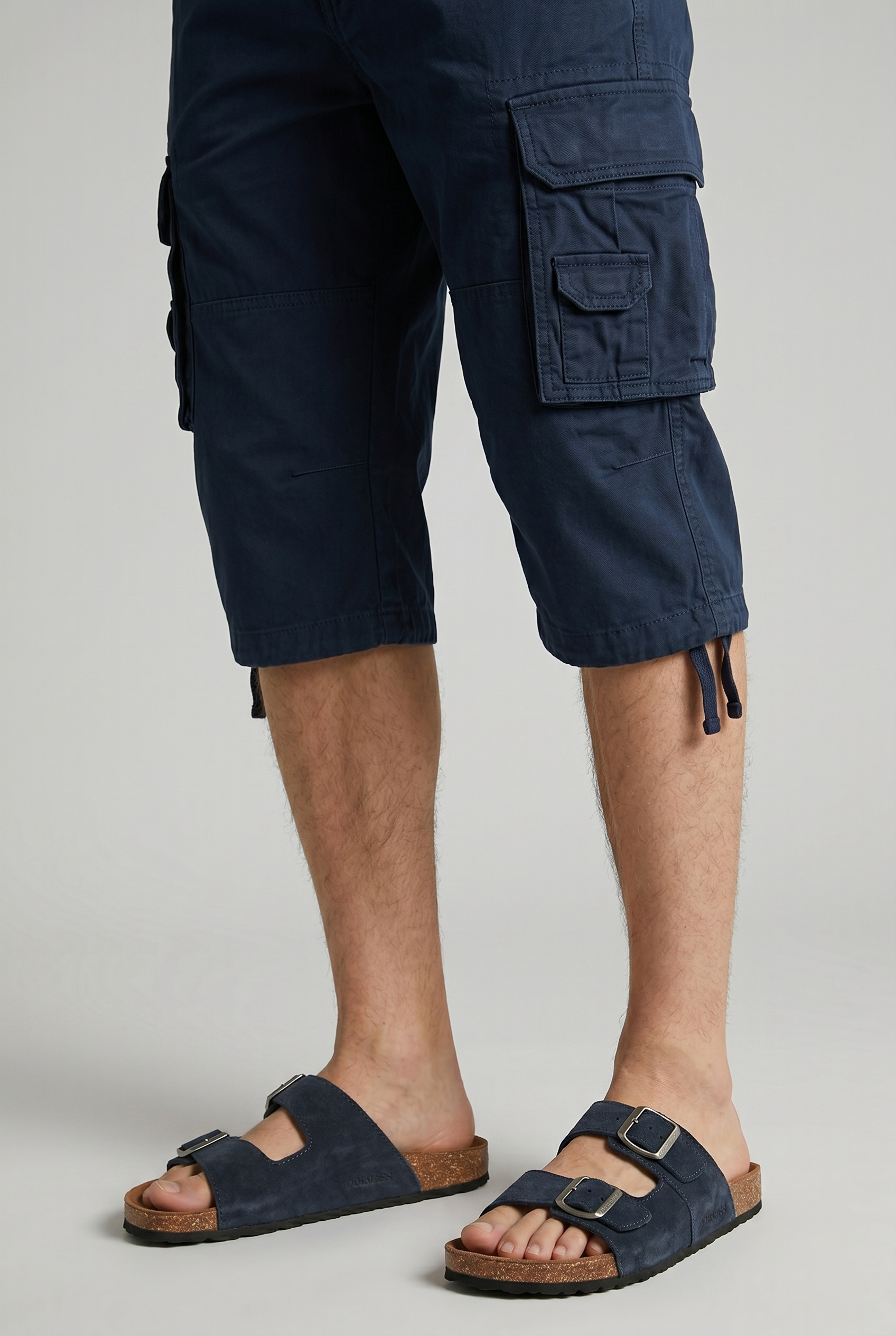 Jack & Jones JFWLOUIS Arizona Suede Terlik 12231428 Lacivert