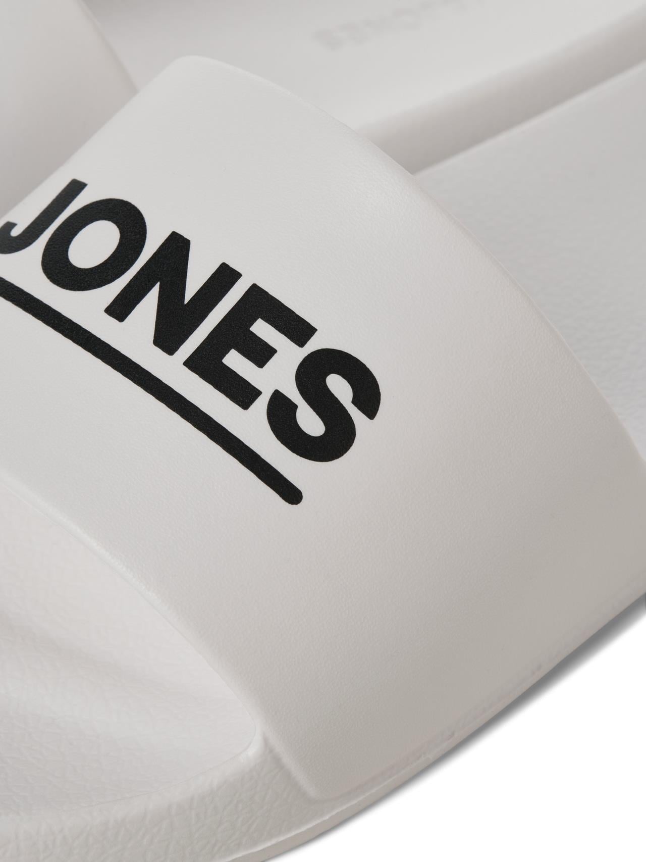 Jack & Jones JFWOLLIE SLIDER Erkek Günlük Plaj Terlik 12236477 Beyaz v1