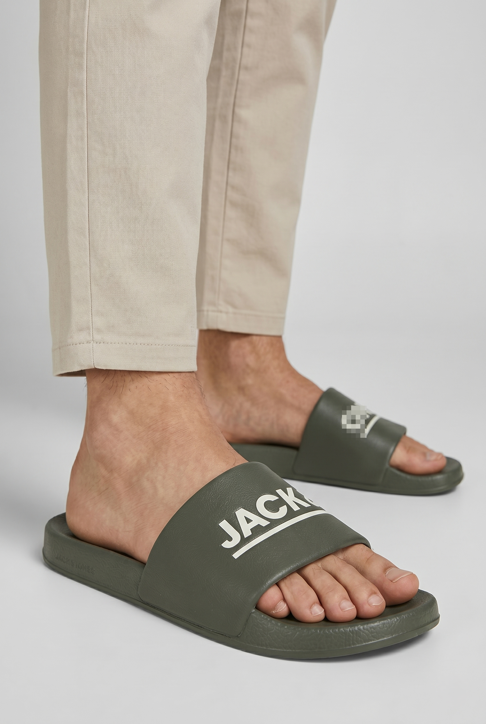Jack & Jones Jfwollie Slider Erkek Yeşil Günlük Plaj Terlik 12236477 