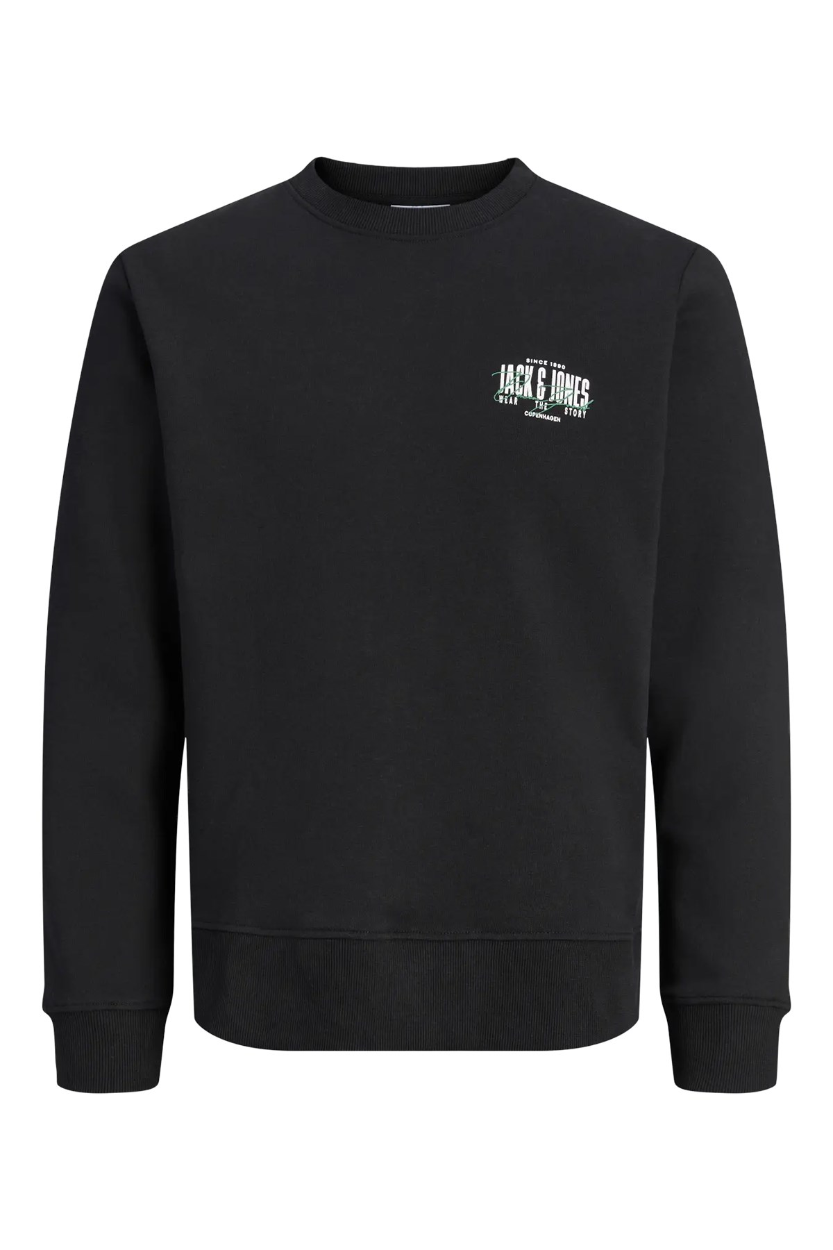 Jack & Jones JJAERO SWEAT CREW NECK Siyah Erkek Sweat 12298492-Siyah