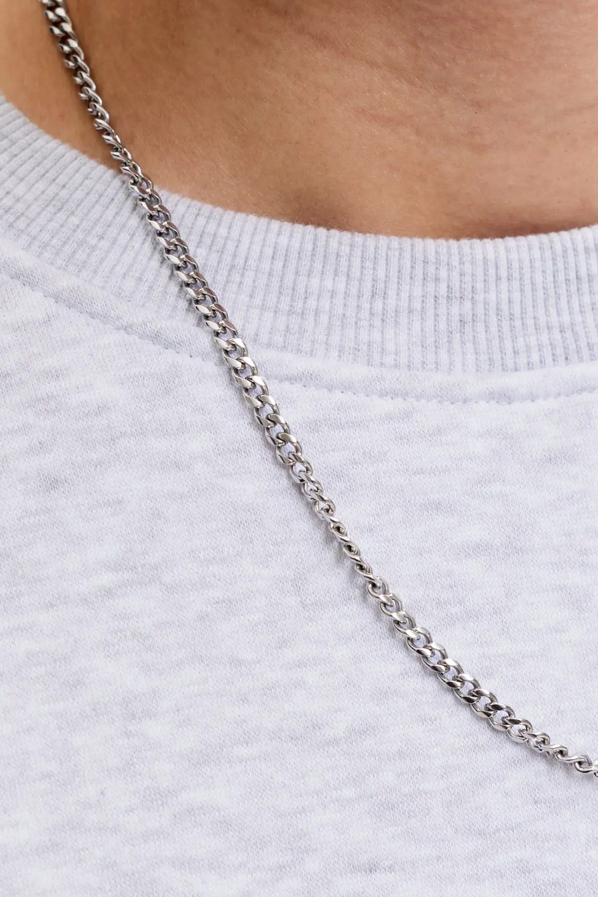 Jack & Jones JJAERO SWEAT CREW NECK White Melange Erkek Sweat 12298492
