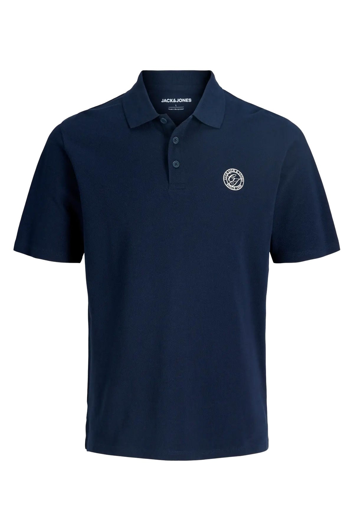 Jack & Jones JJALLIANCE Polo Yakalı Logolu Lacivert Tshirt 12288108