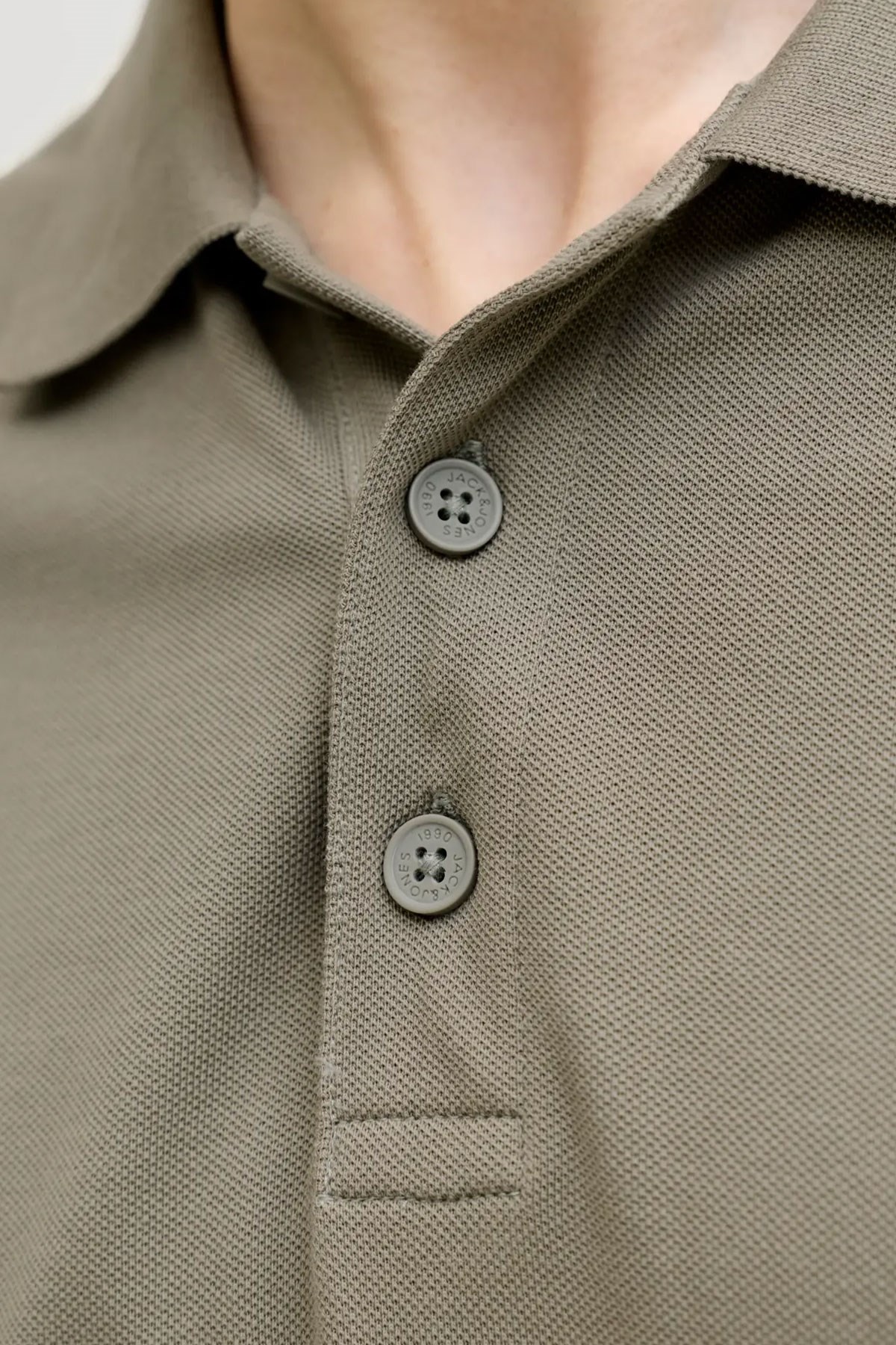 Jack & Jones JJALLIANCE Polo Yakalı Logolu Yeşil Tshirt 12288108
