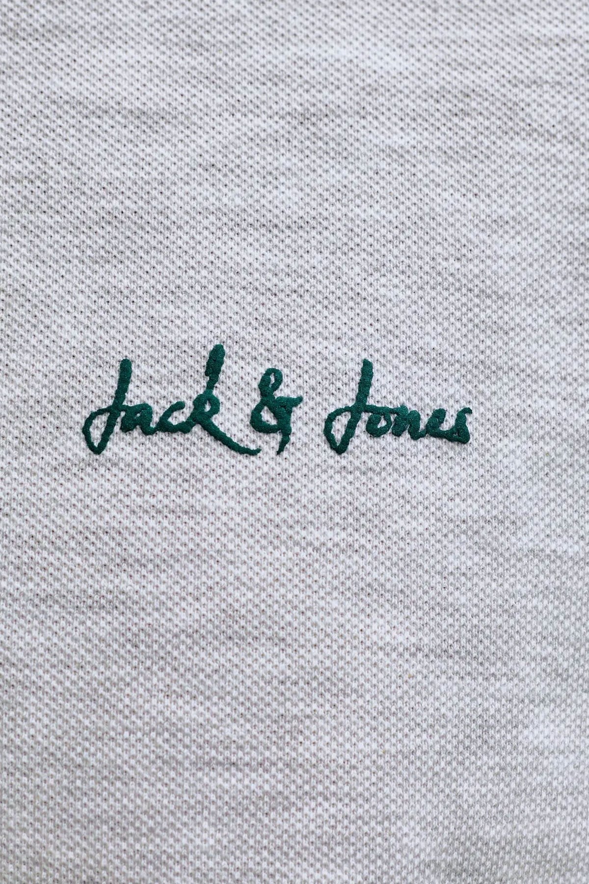 Jack & Jones Jjblaze Polo Yakalı Kırçıllı Beyaz Tshirt 12288376