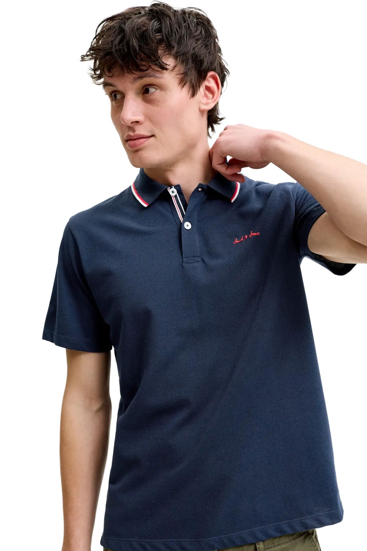 Jack & Jones Jjblaze Polo Yakalı Lacivert Tshirt 12288376