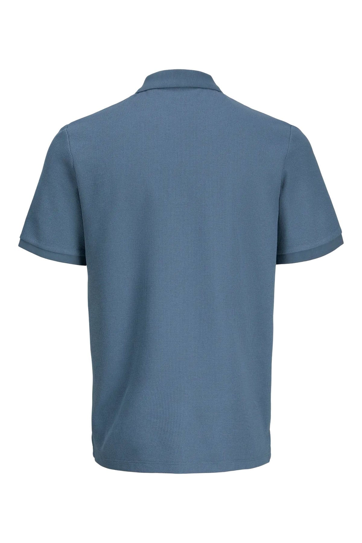 Jack & Jones Jjeaustin Fermuarlı Polo Yakalı Mavi Tshirt 12279177