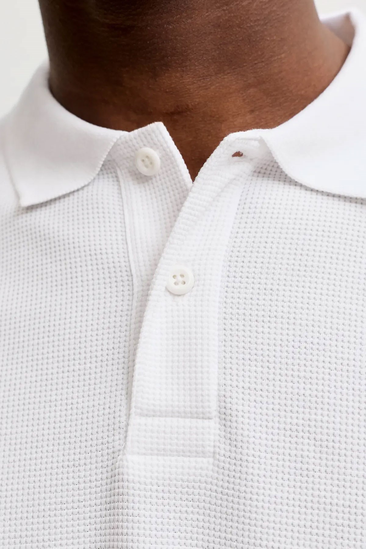 Jack & Jones Jjeaustin Polo Yakalı Beyaz Tshirt 12268130