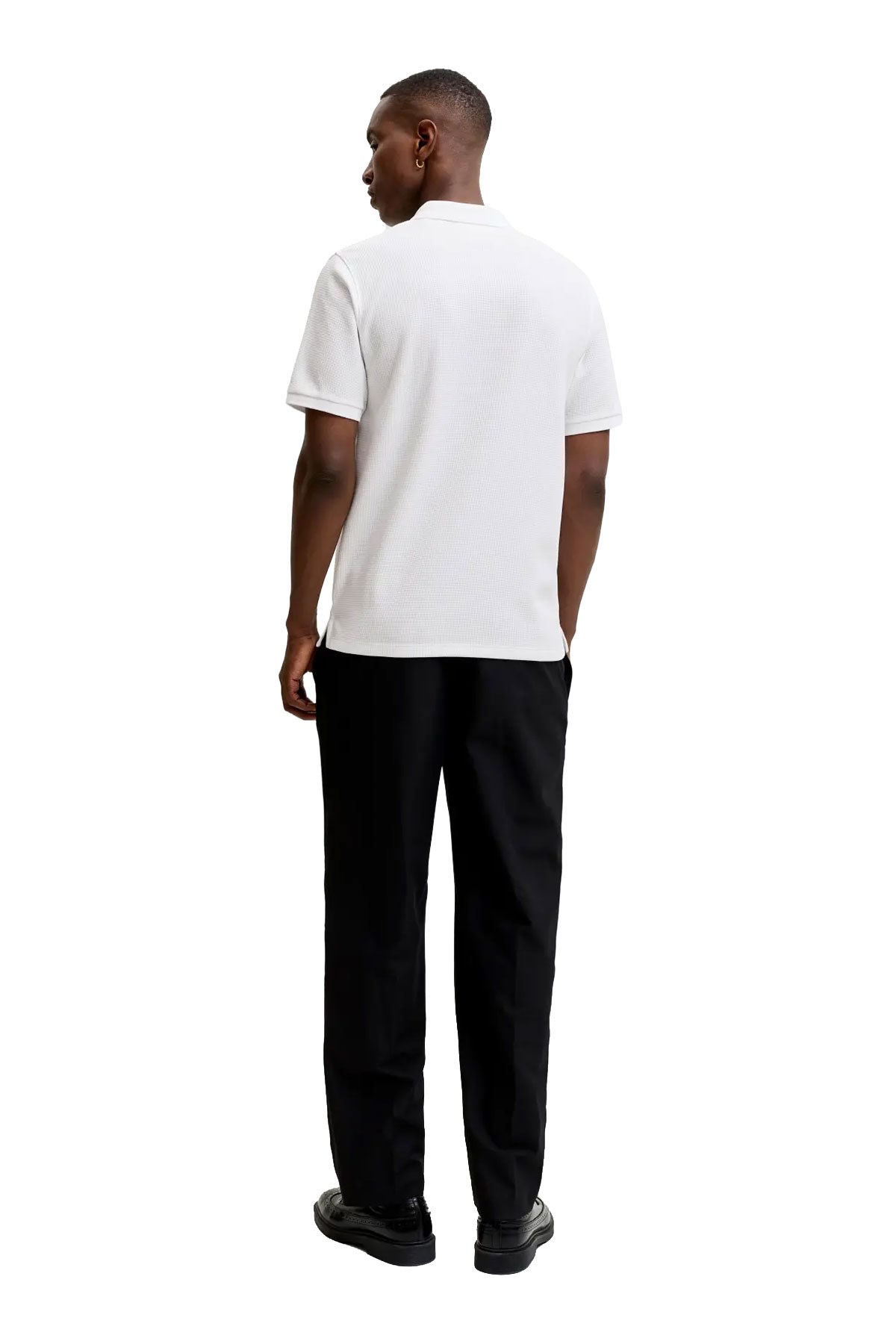 Jack & Jones Jjeaustin Polo Yakalı Beyaz Tshirt 12268130