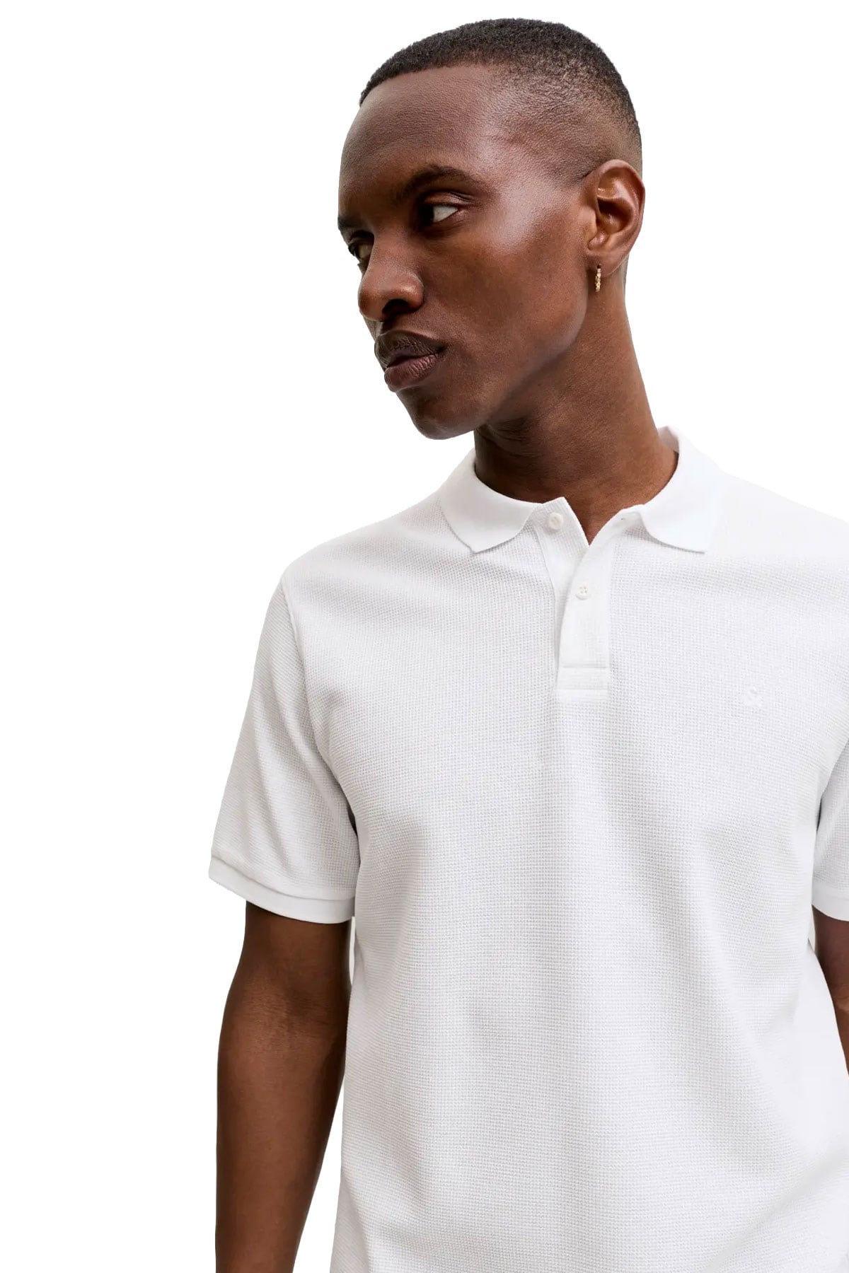 Jack & Jones Jjeaustin Polo Yakalı Beyaz Tshirt 12268130