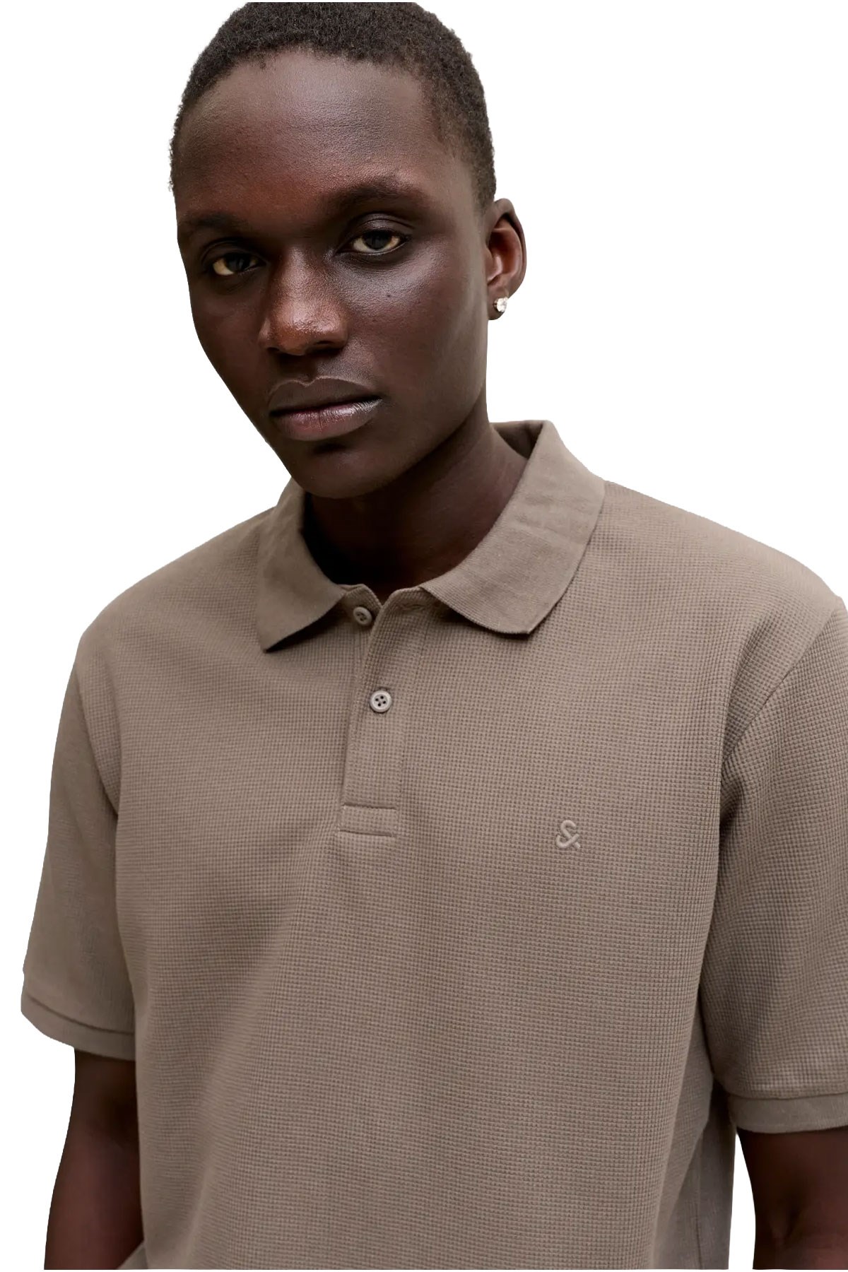 Jack & Jones Jjeaustin Polo Yakalı Kahverengi Tshirt 12268130