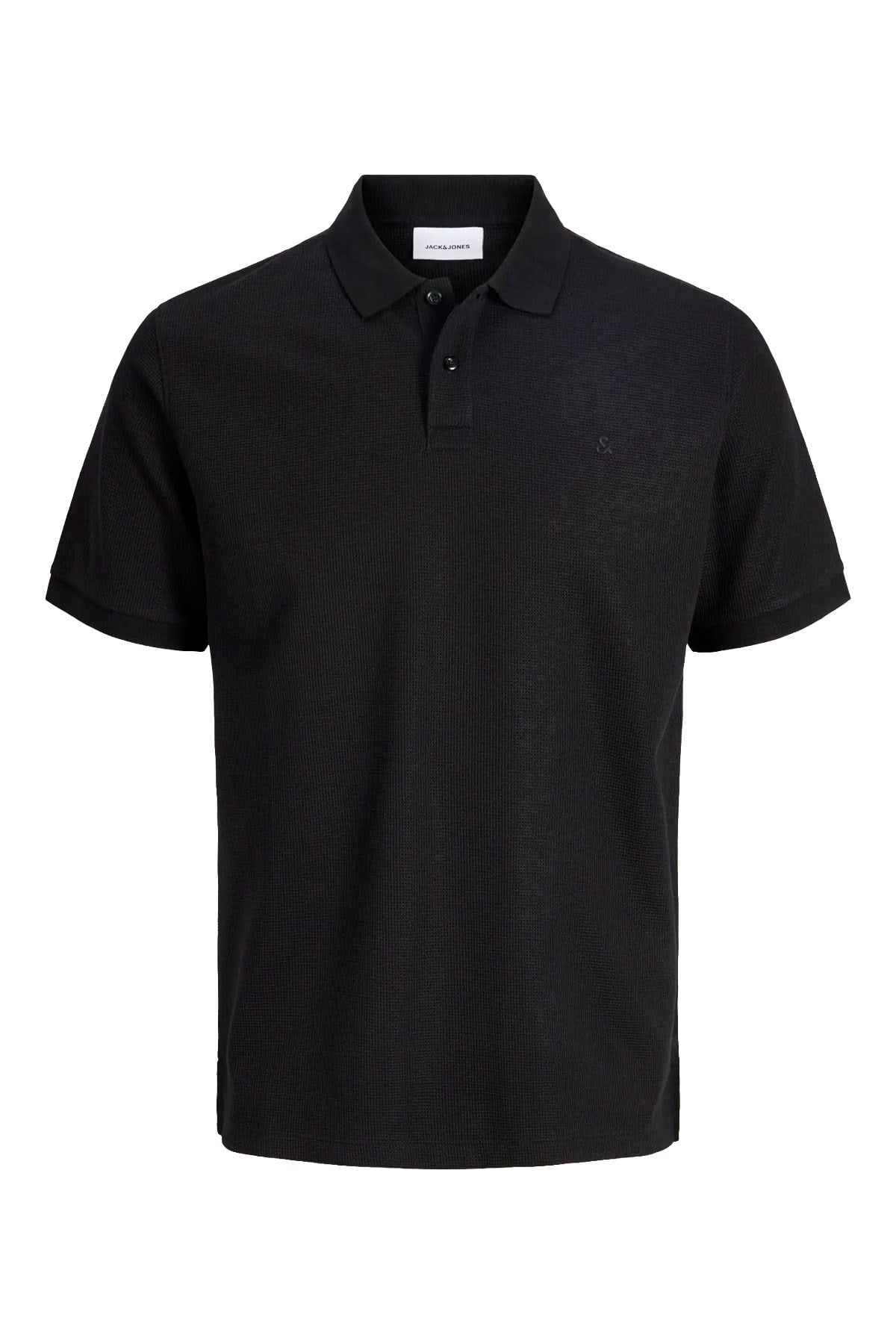 Jack & Jones Jjeaustin Polo Yakalı Siyah Tshirt 12268130