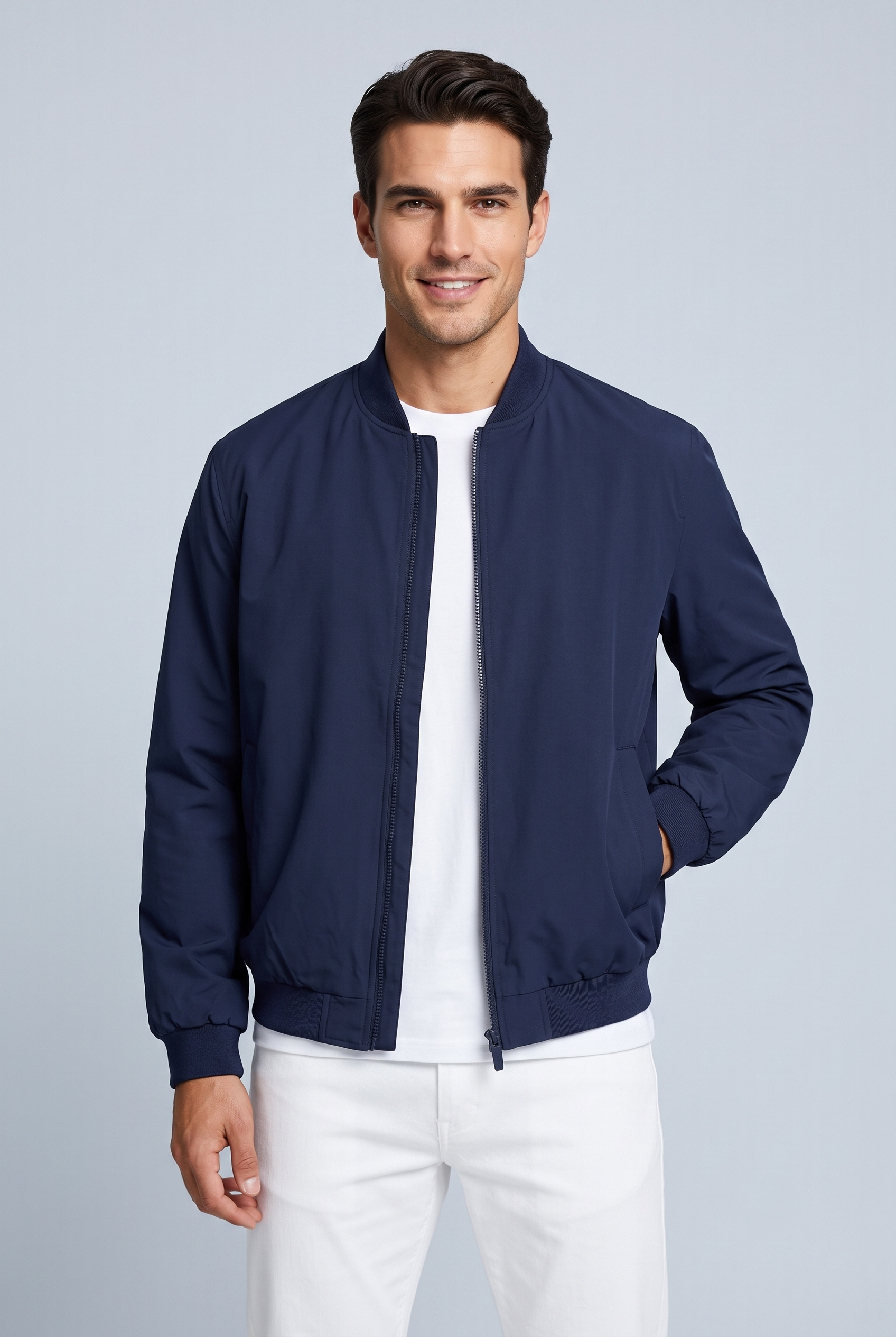 Jack & Jones JJECHARGE BOMBER JACKET NOOS Erkek Mont Navy Blazer 12268608
