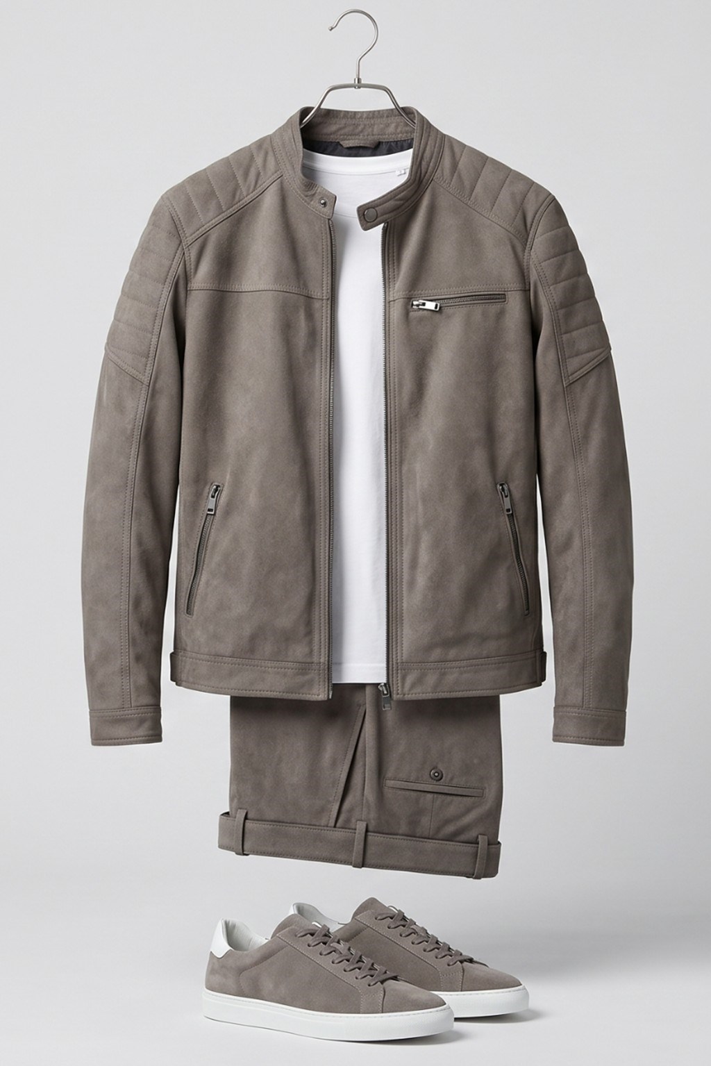 Jack & Jones JJEROCKY Erkek PU Deri Mont Falcon Bej Süet 12147218