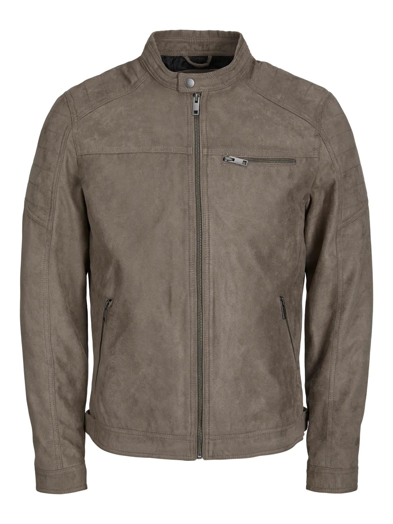 Jack & Jones JJEROCKY Erkek PU Deri Mont Falcon Bej Süet 12147218