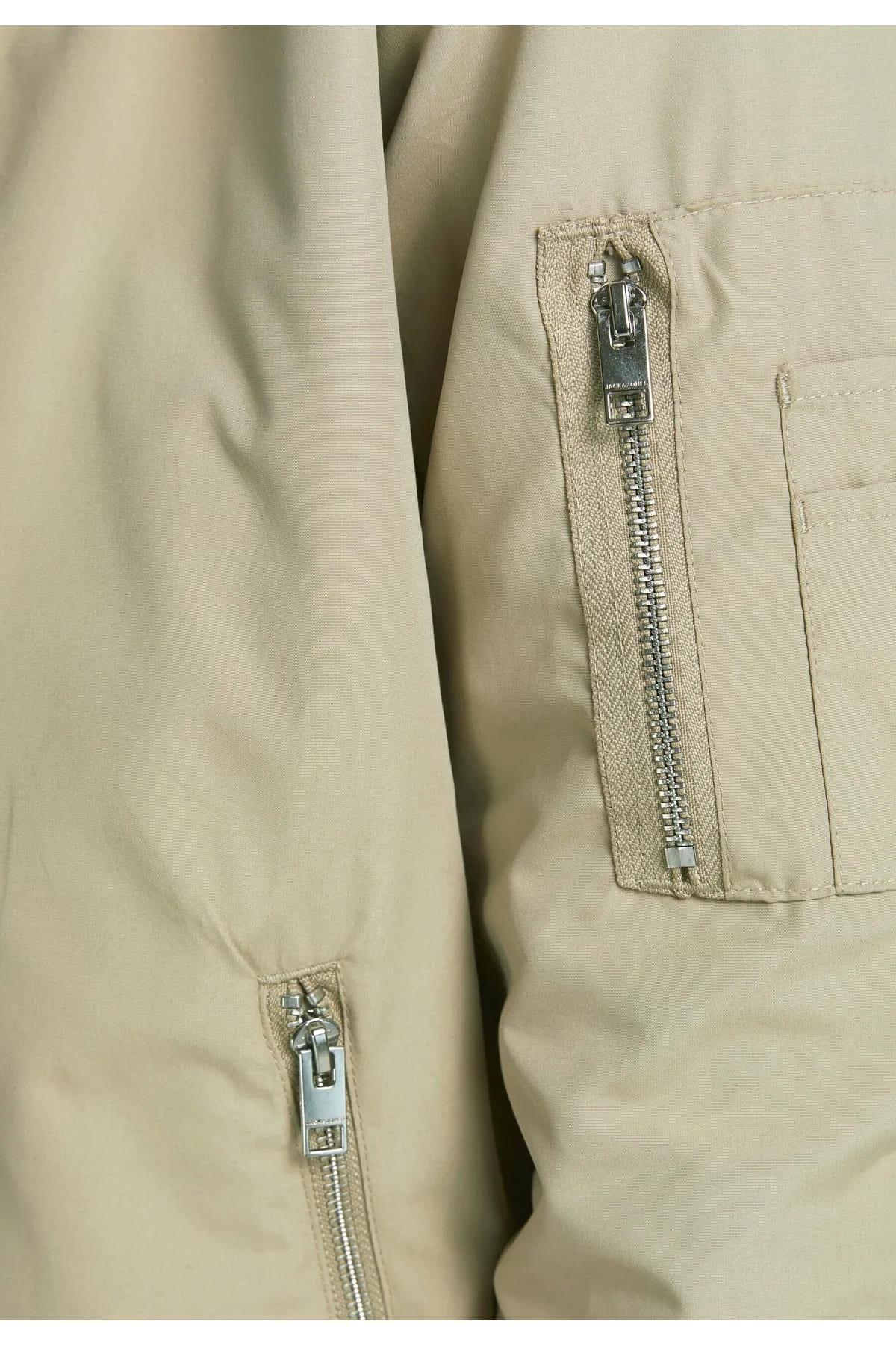 Jack & Jones JJERUSH BOMBER Erkek Mevsimlik Mont Bej 12165203