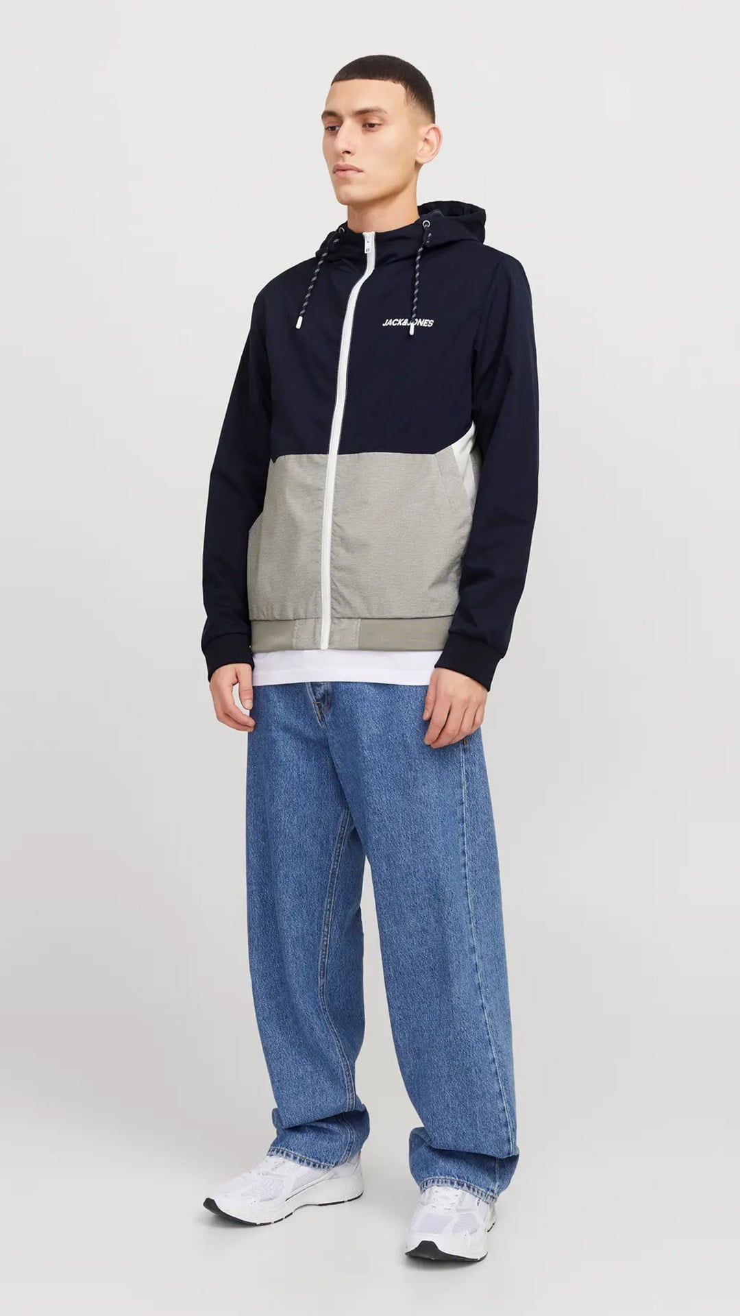 Jack & Jones JJERUSH HOOD BOMBER NOOS Erkek Mont Sky Captain 12200208