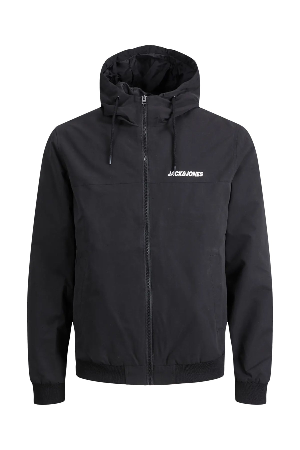 Jack & Jones JJERUSH HOOD BOMBER NOOS Erkek Mont Black 12200208