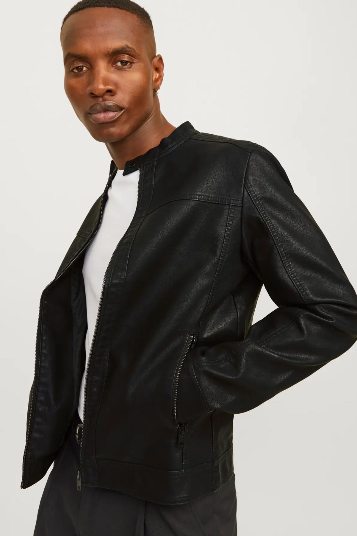 Jack & Jones JJEWARNER JACKET NOOS Erkek Mont Siyah 12182461