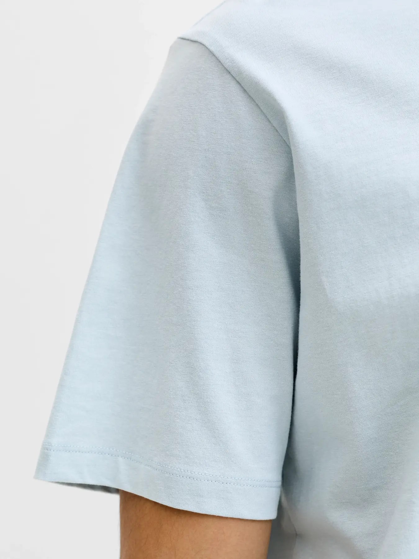 Jack & Jones JJHONOLULU SHAPE TEE SS CREW NECK LN Logolu Erkek Gök Mavisi Tişört 12288088