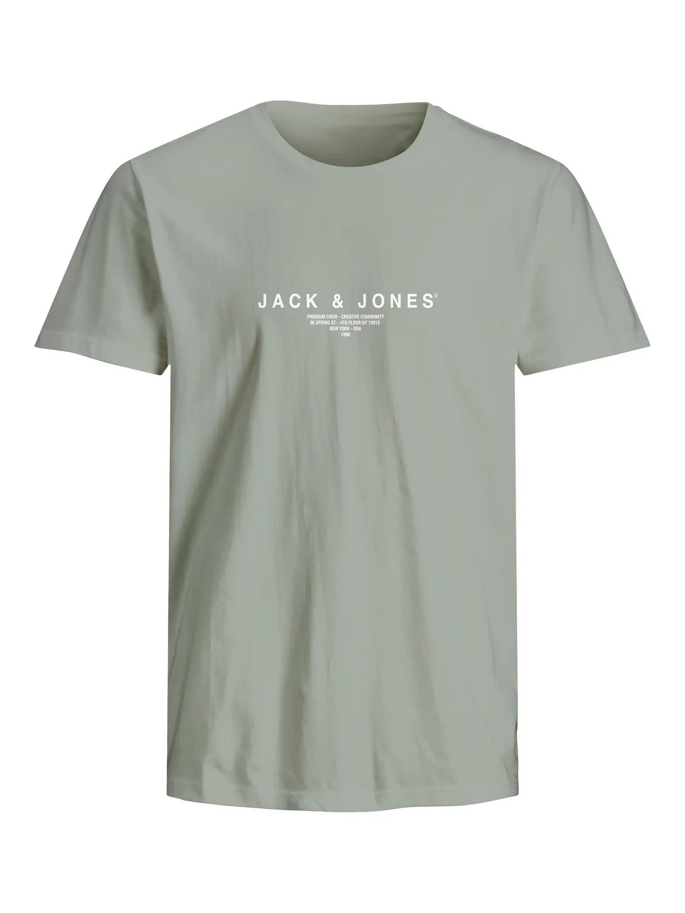 Jack & Jones JPRBLAHARRIS J&J Logolu Erkek Yeşil TShirt 12276646 v1
