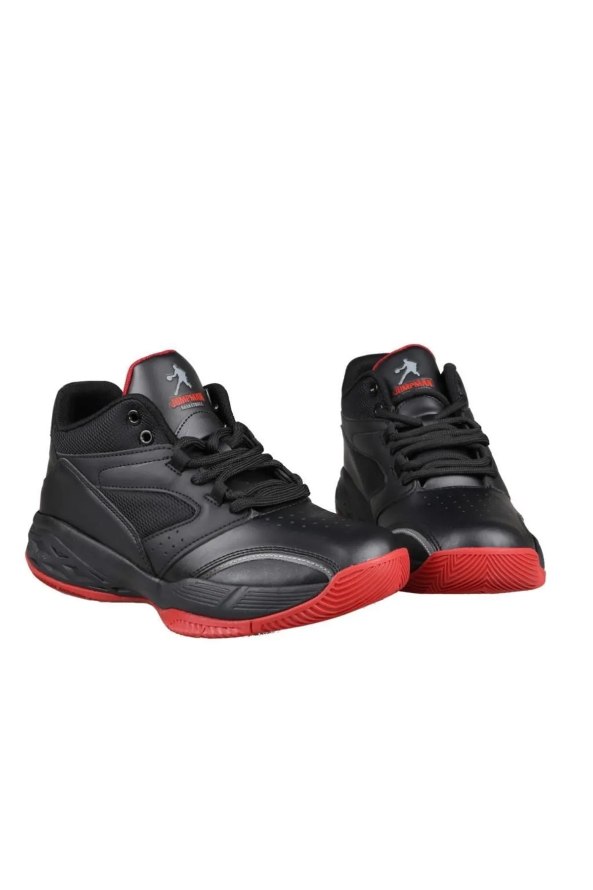 Jump 27722 Siyah Kırmızı Erkek Basket Sneaker Spor Ayakkabı v2