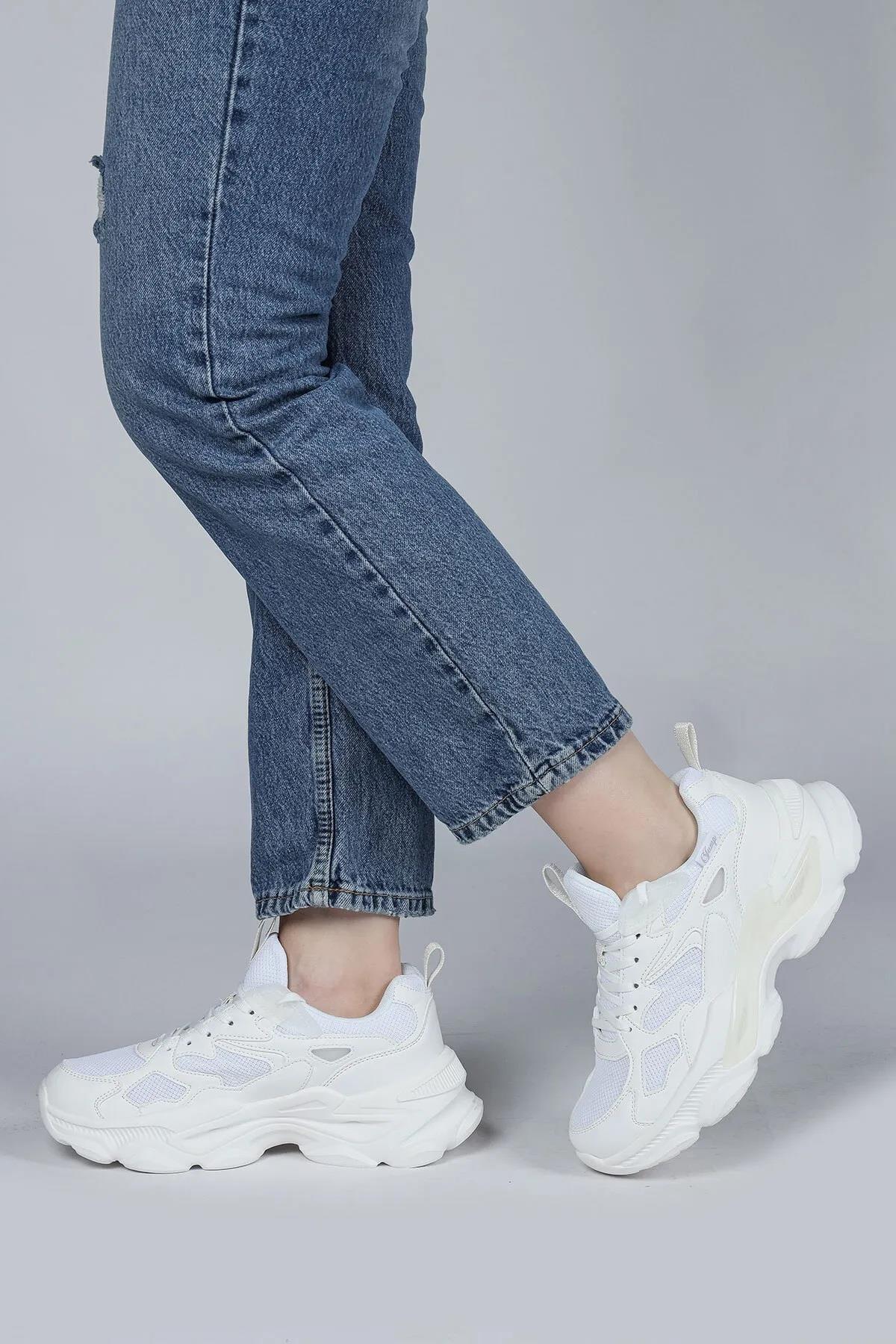 Jump 29891 Beyaz Kadın Sneaker Ayakkabı v1