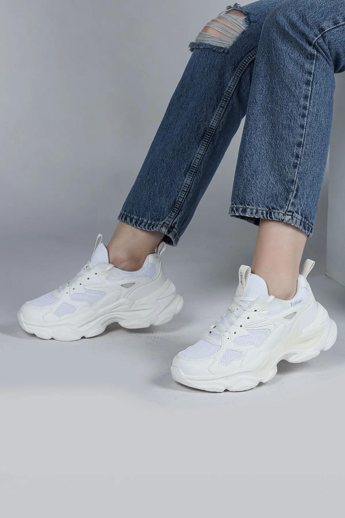 Jump 29891 Beyaz Kadın Sneaker Ayakkabı v1
