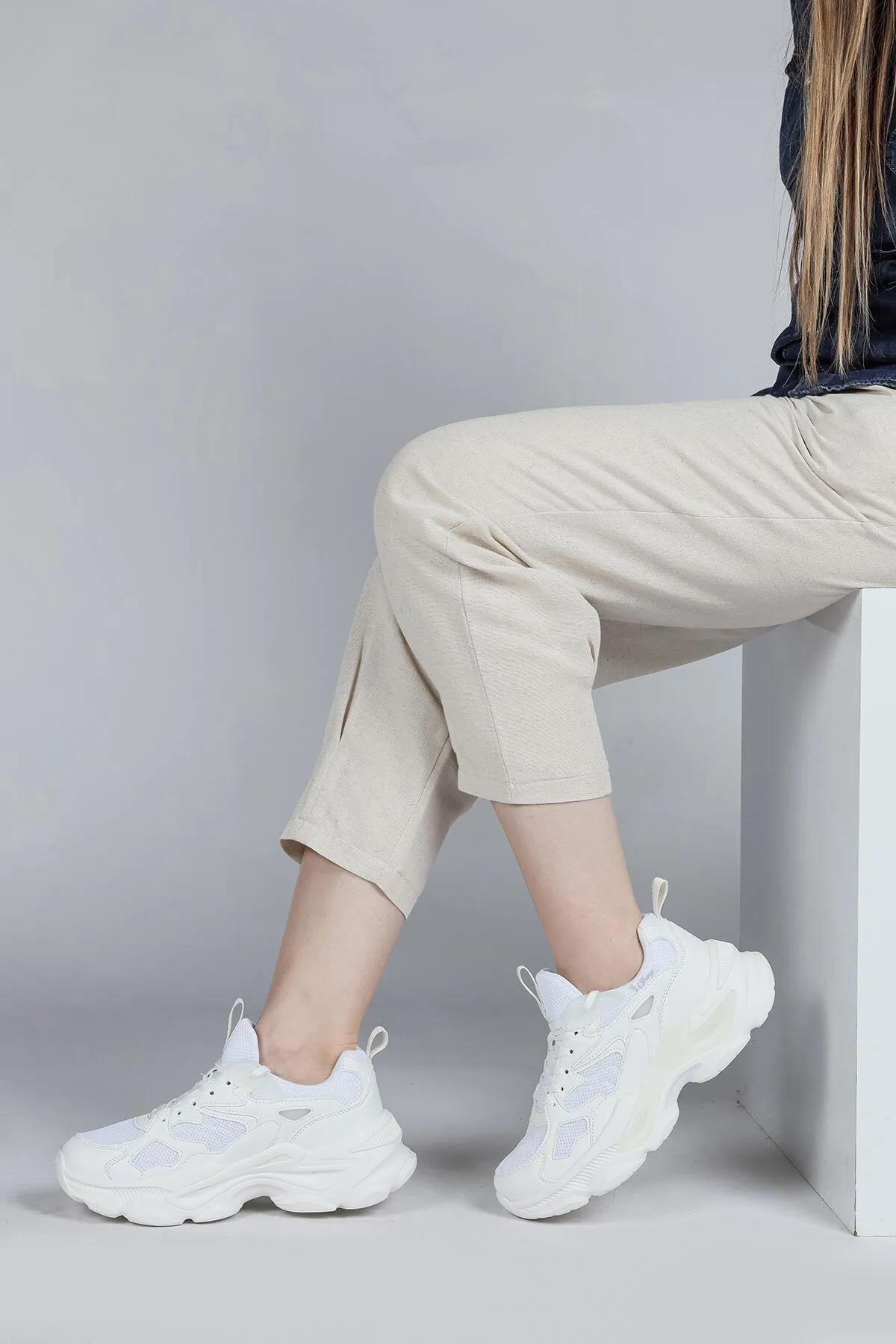 Jump 29891 Beyaz Kadın Sneaker Ayakkabı v1