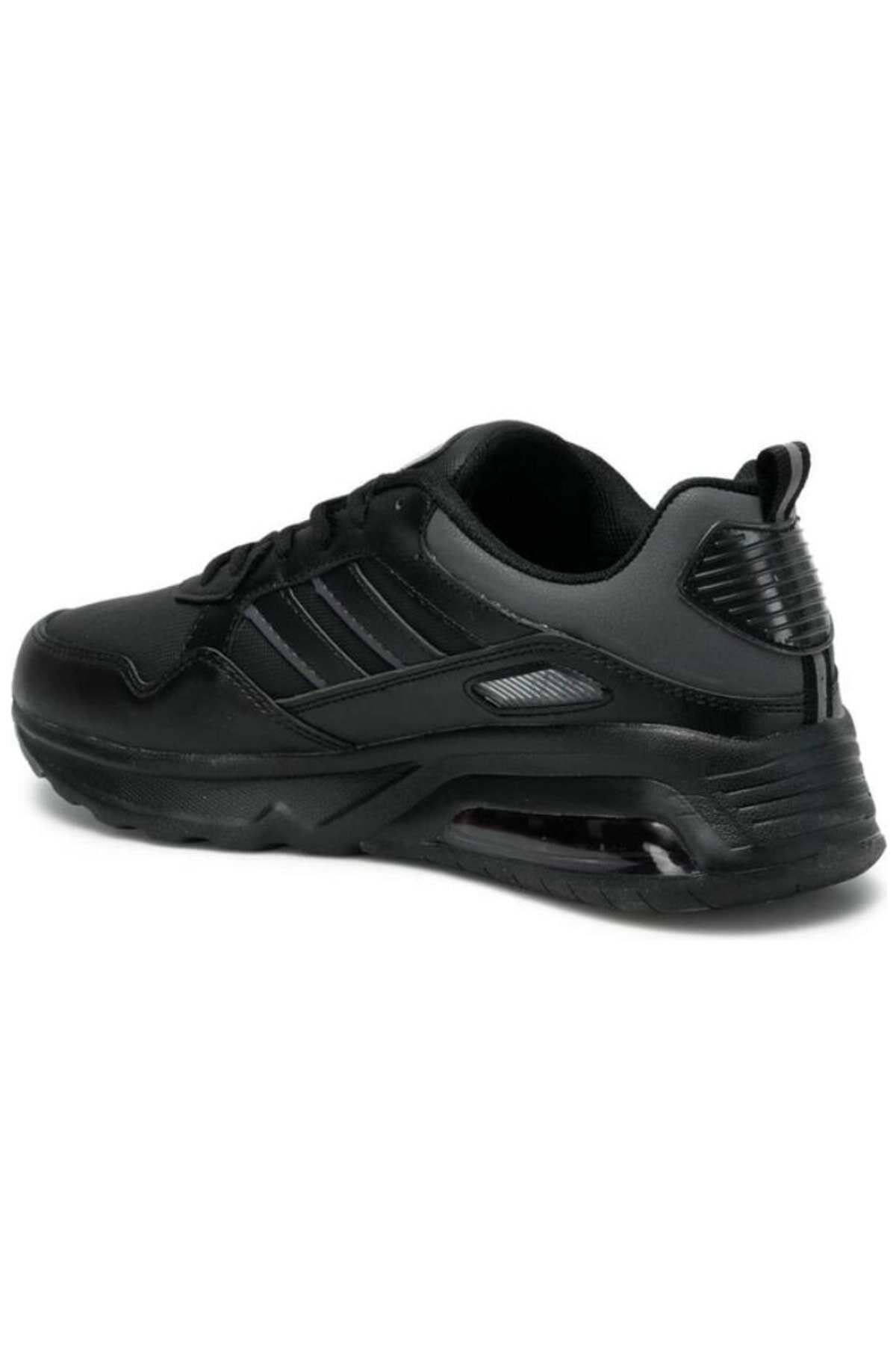 Kinetix Pagol PU Air Max Full Siyah Erkek Sneaker Spor Ayakkabı v3