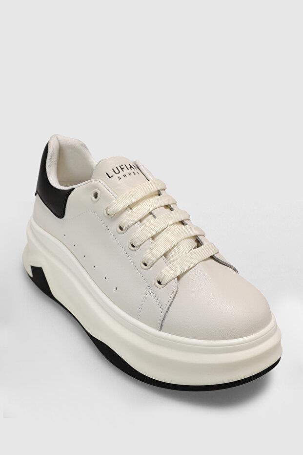 Lufian April Ekru Kadın Sneaker Ayakkabı 121230028