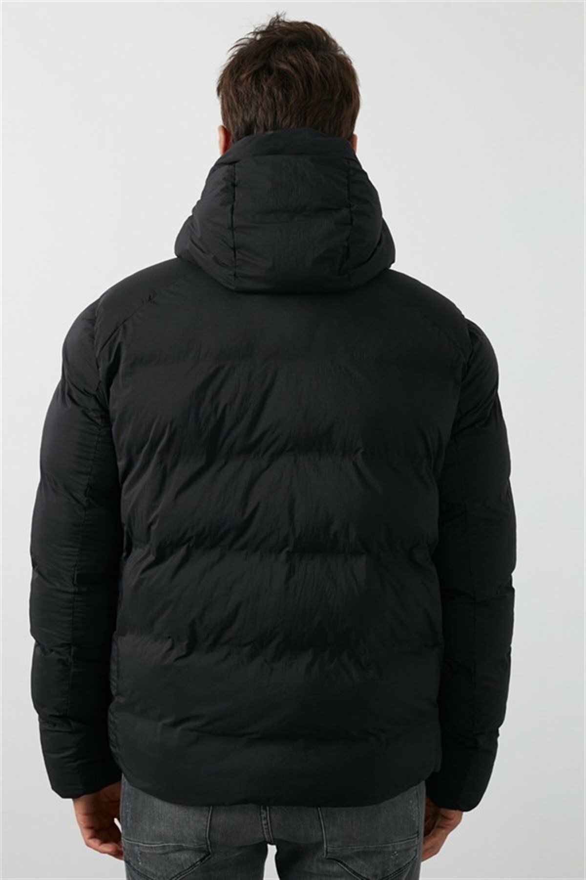 Lumberjack Nolan Coat Erkek Şişme Mont Parka Siyah v1